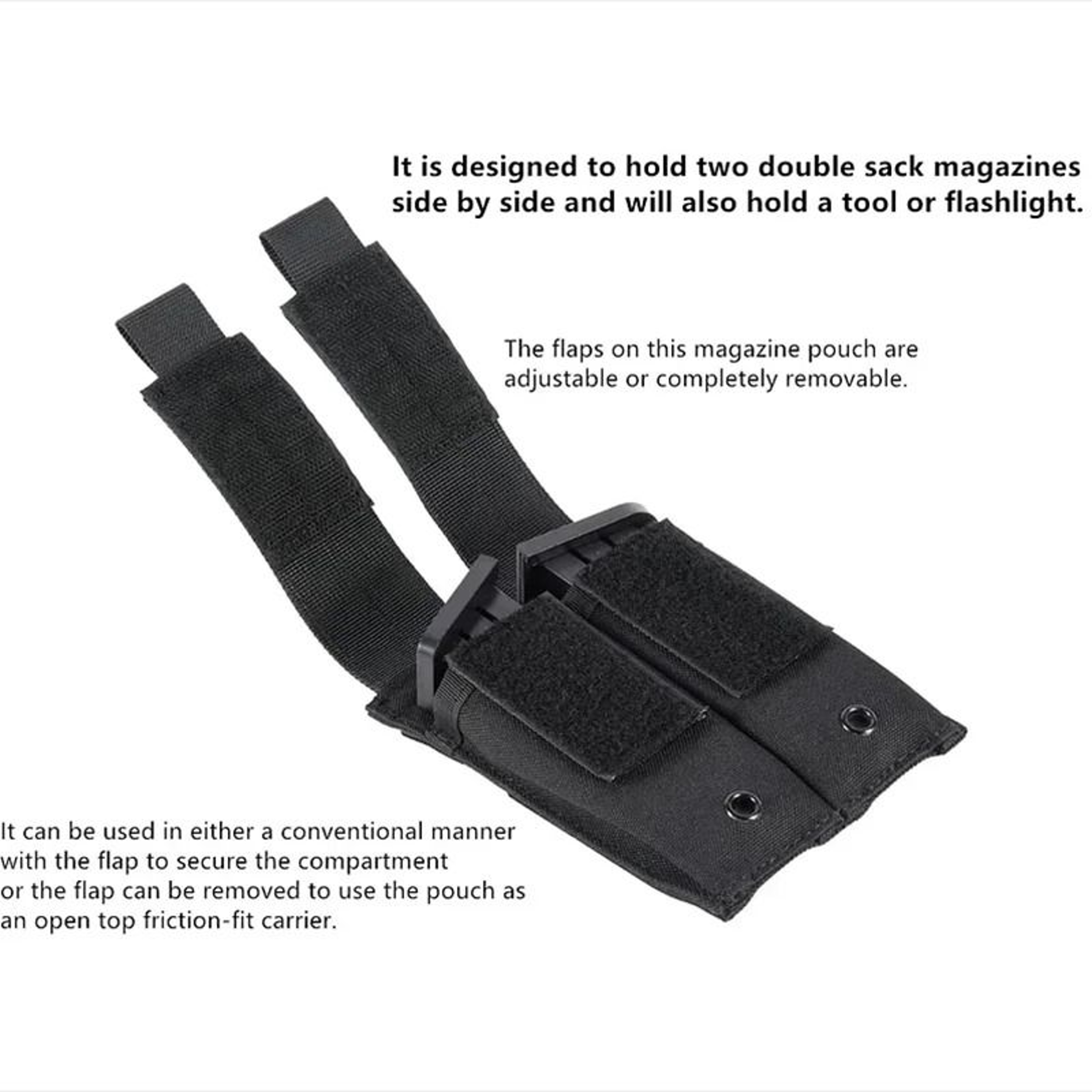 MOLLE Double Pistol Magazine Pouch For Organized Range Gear 2