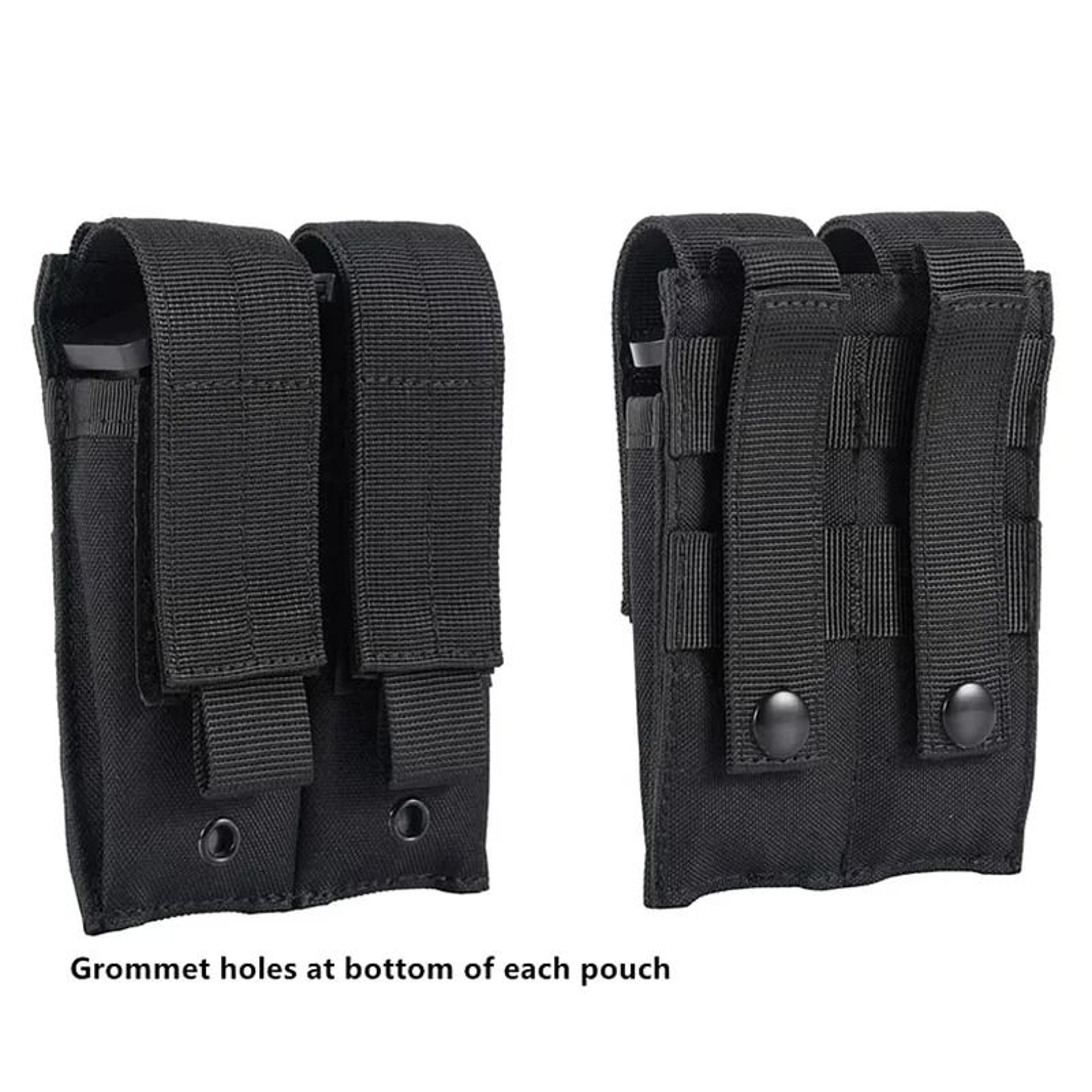 MOLLE Double Pistol Magazine Pouch For Organized Range Gear 5