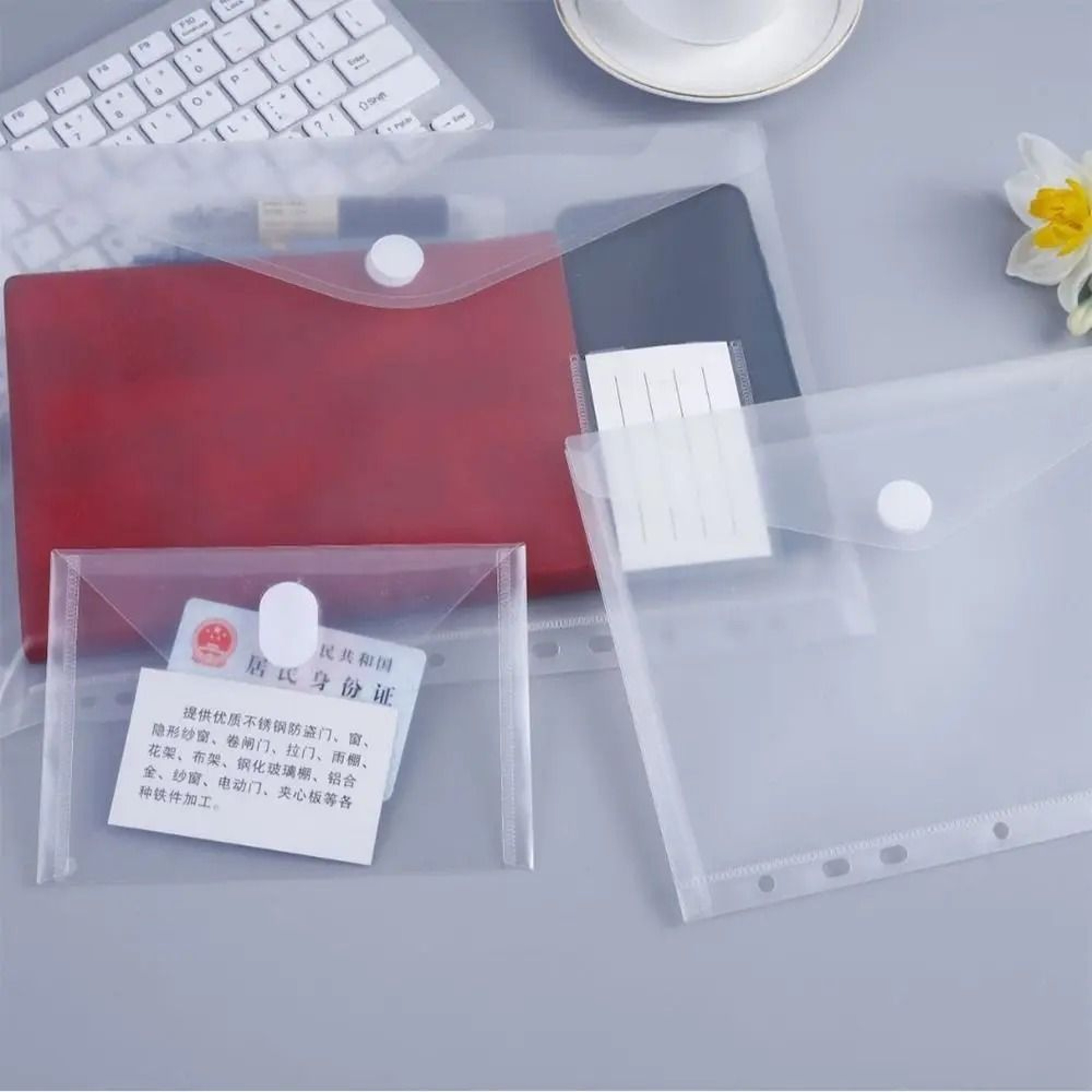 Thick Transparent Waterproof File Folder For Documents And Cards 7