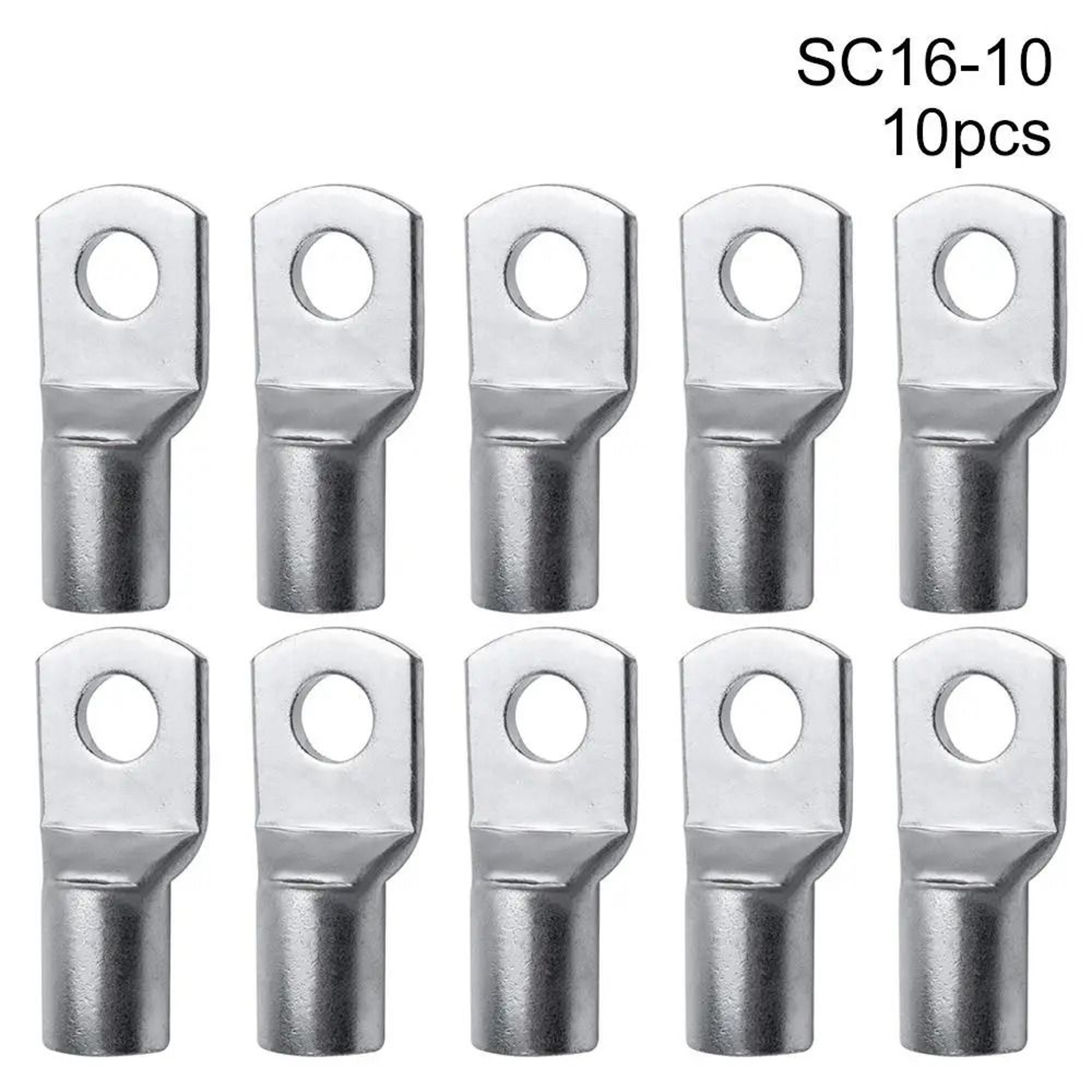 Ten Piece SC Tinned Copper Cable Lug Ring Terminal Set 3