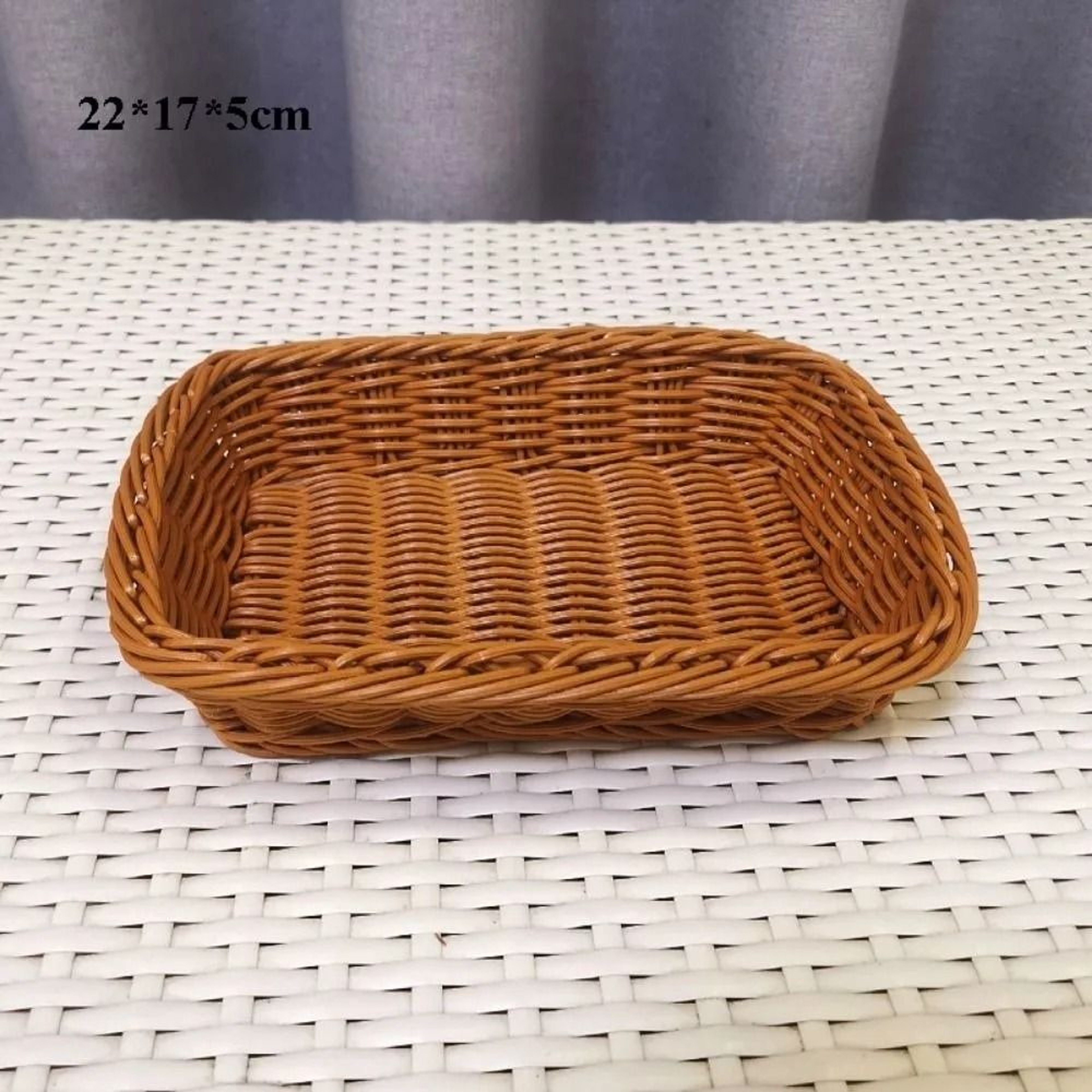 Woven Serving Basket For Bread Fruit And Table Storage 11