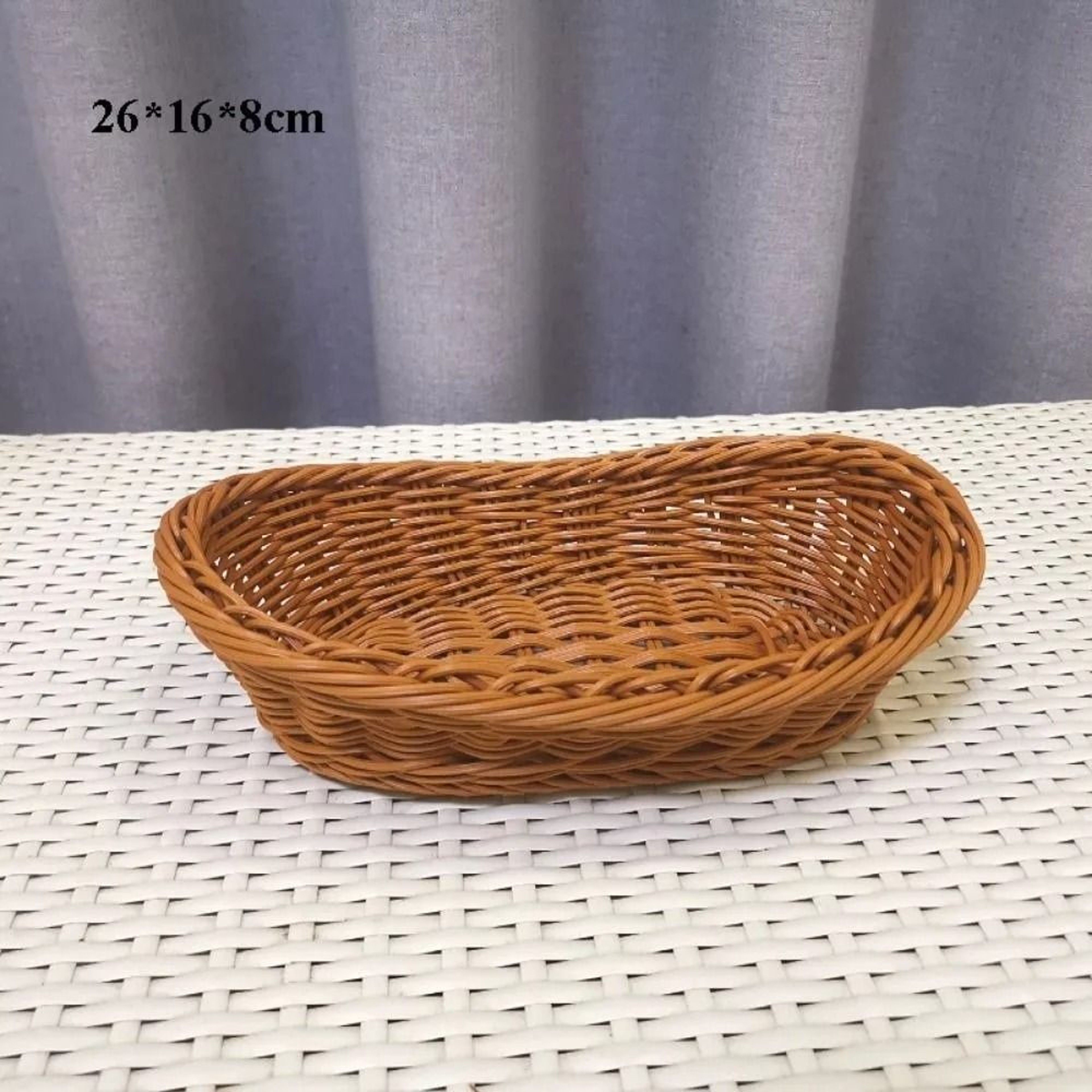 Woven Serving Basket For Bread Fruit And Table Storage 9