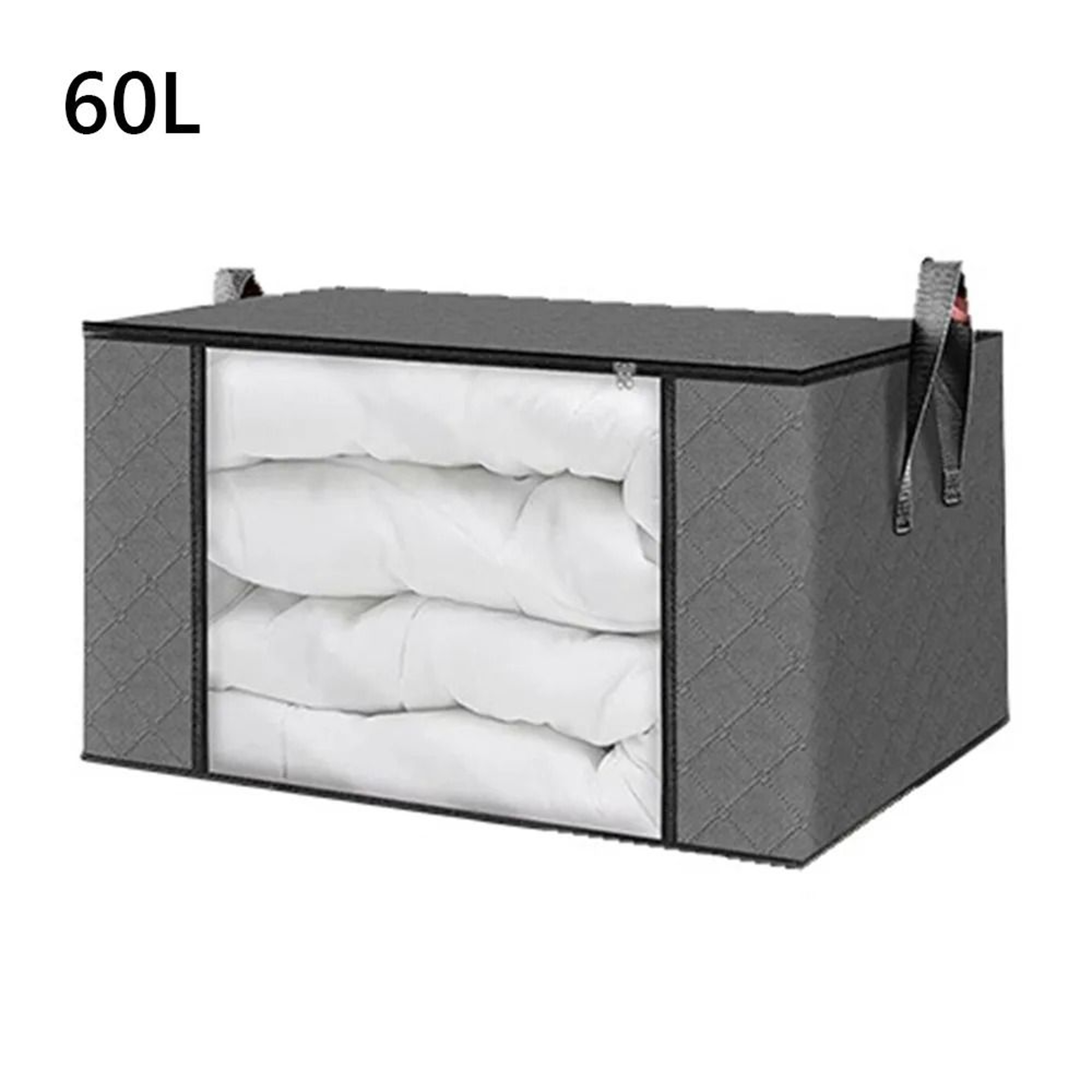 Foldable Clothes Storage Box With Clear Window And Lid 2