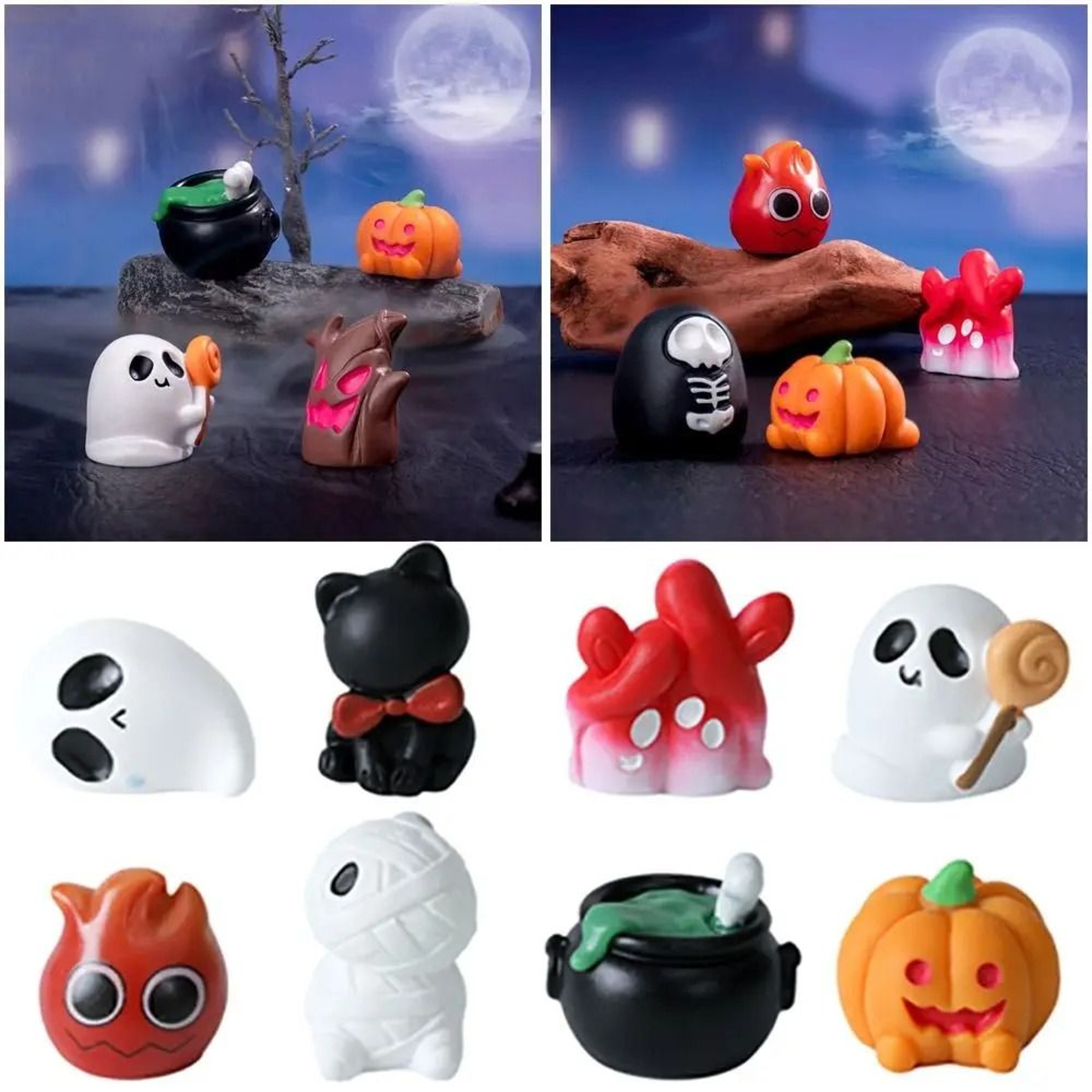 Mini Halloween Figurine Spooky Desk And Party Ornament 15