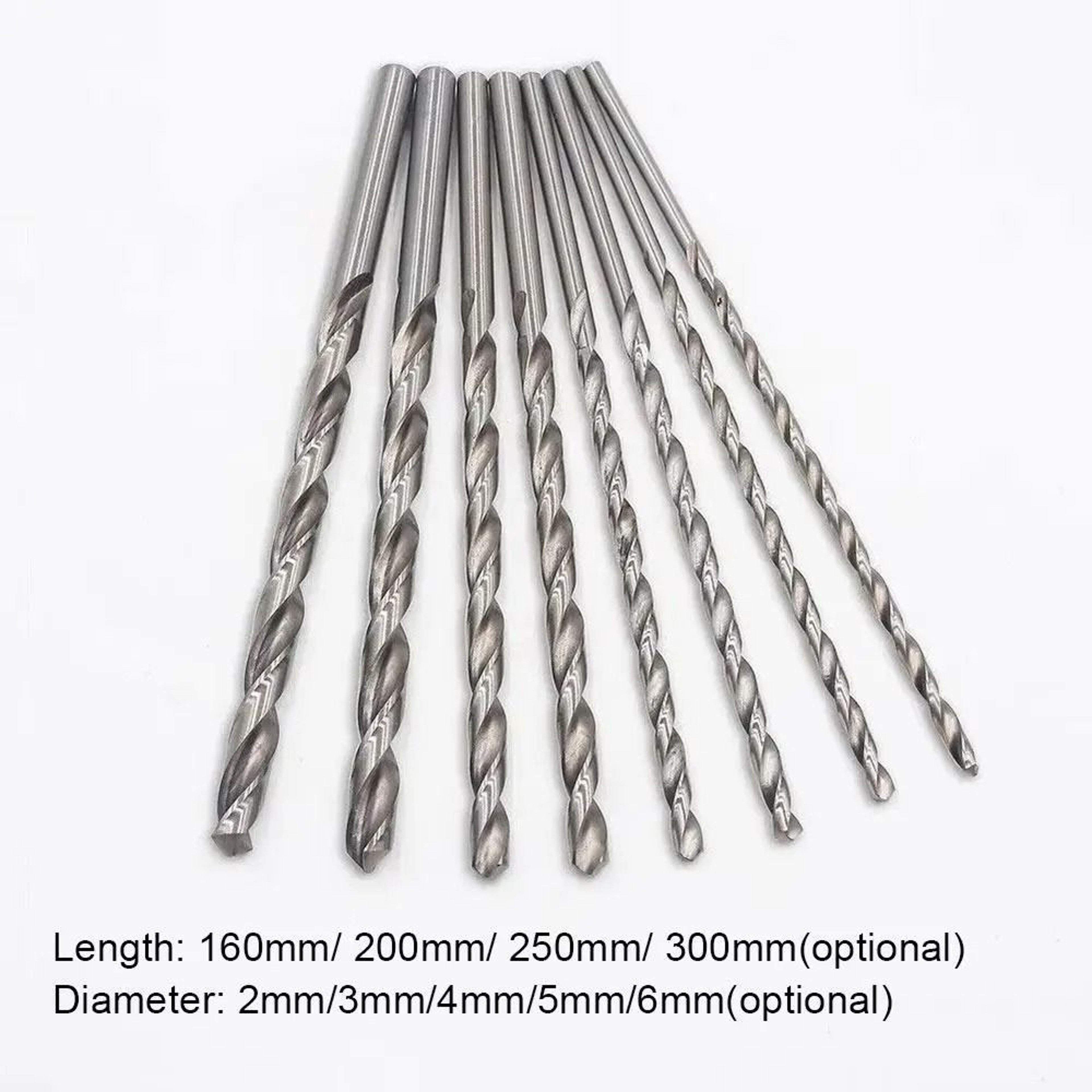 Extra Long HSS Straight Shank Drill Bit For Deep Reach Drilling 21