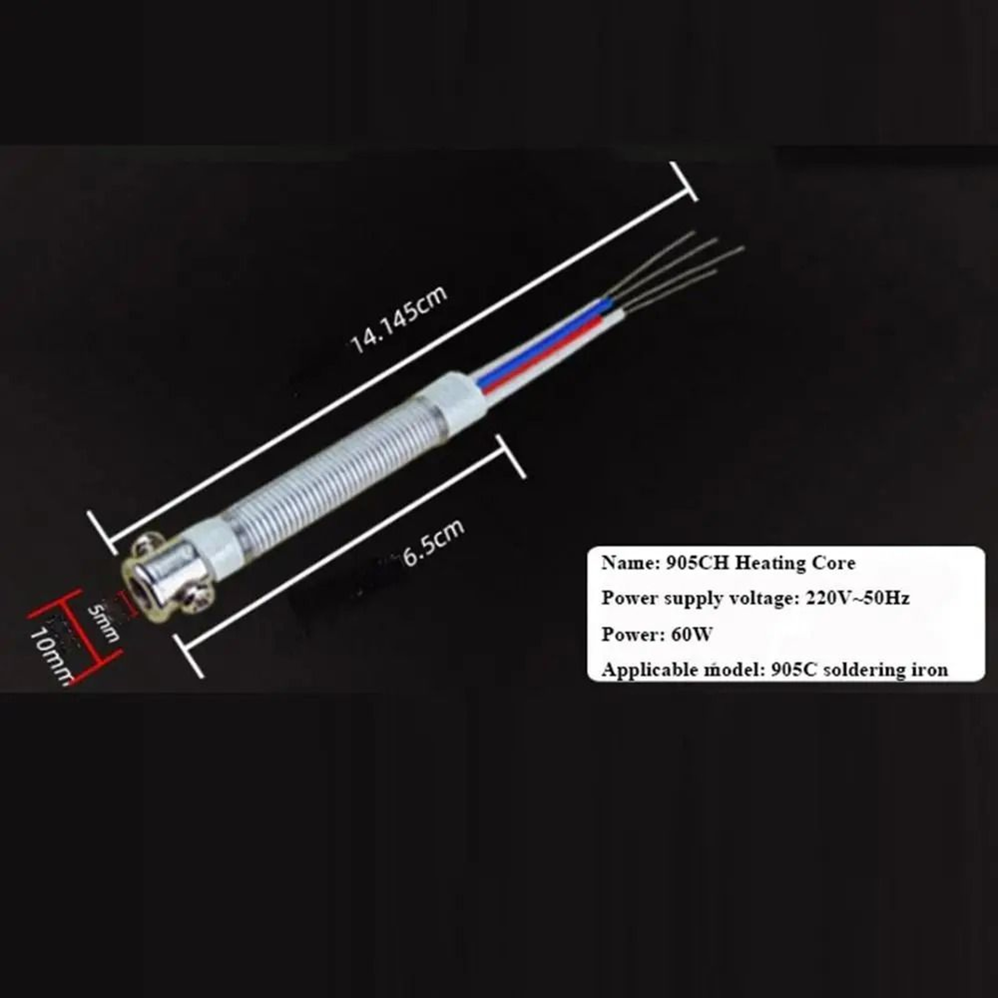 905C 60W Ceramic Soldering Iron Heater Core 2