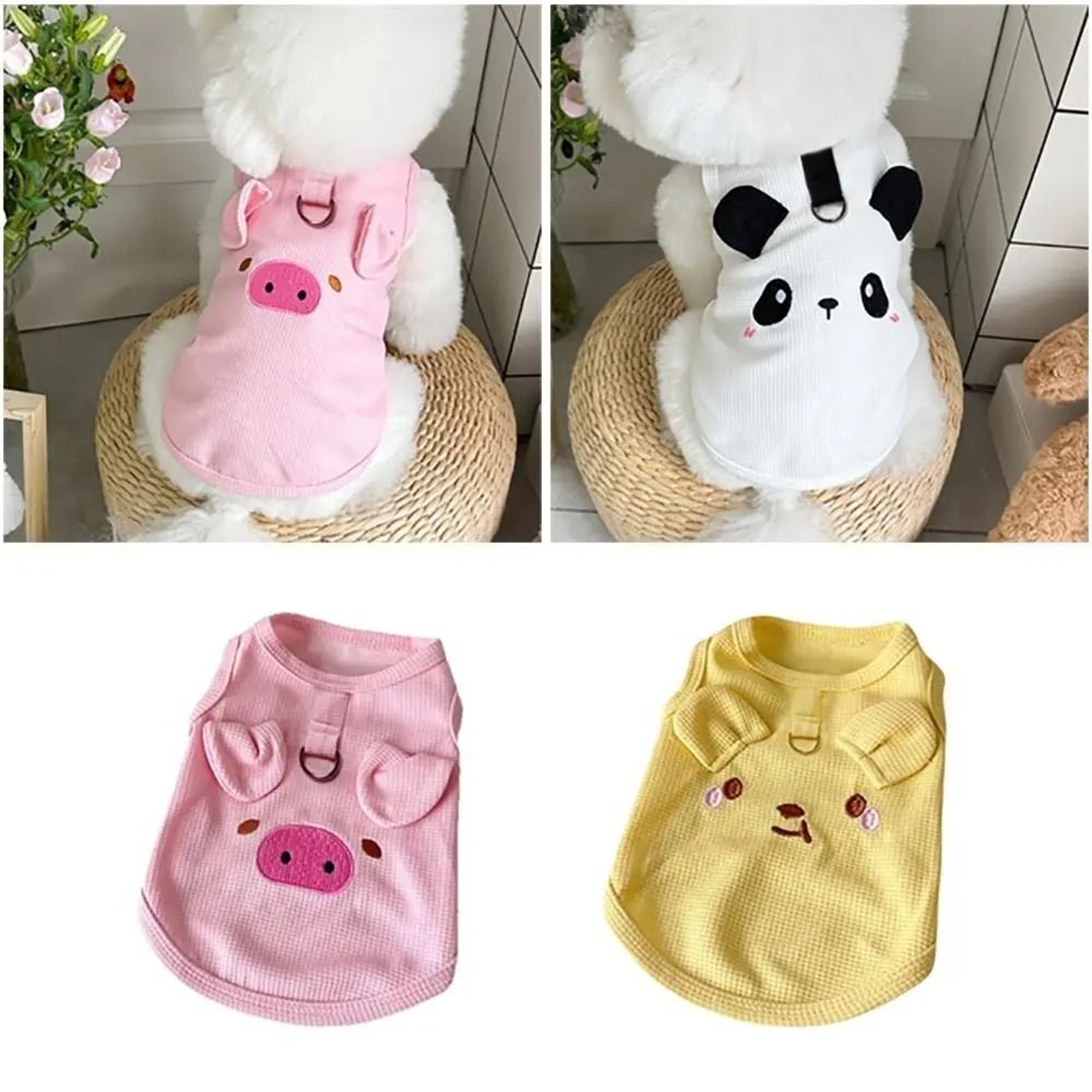 Soft Cotton Cat Vest For Small And Medium Pets 0