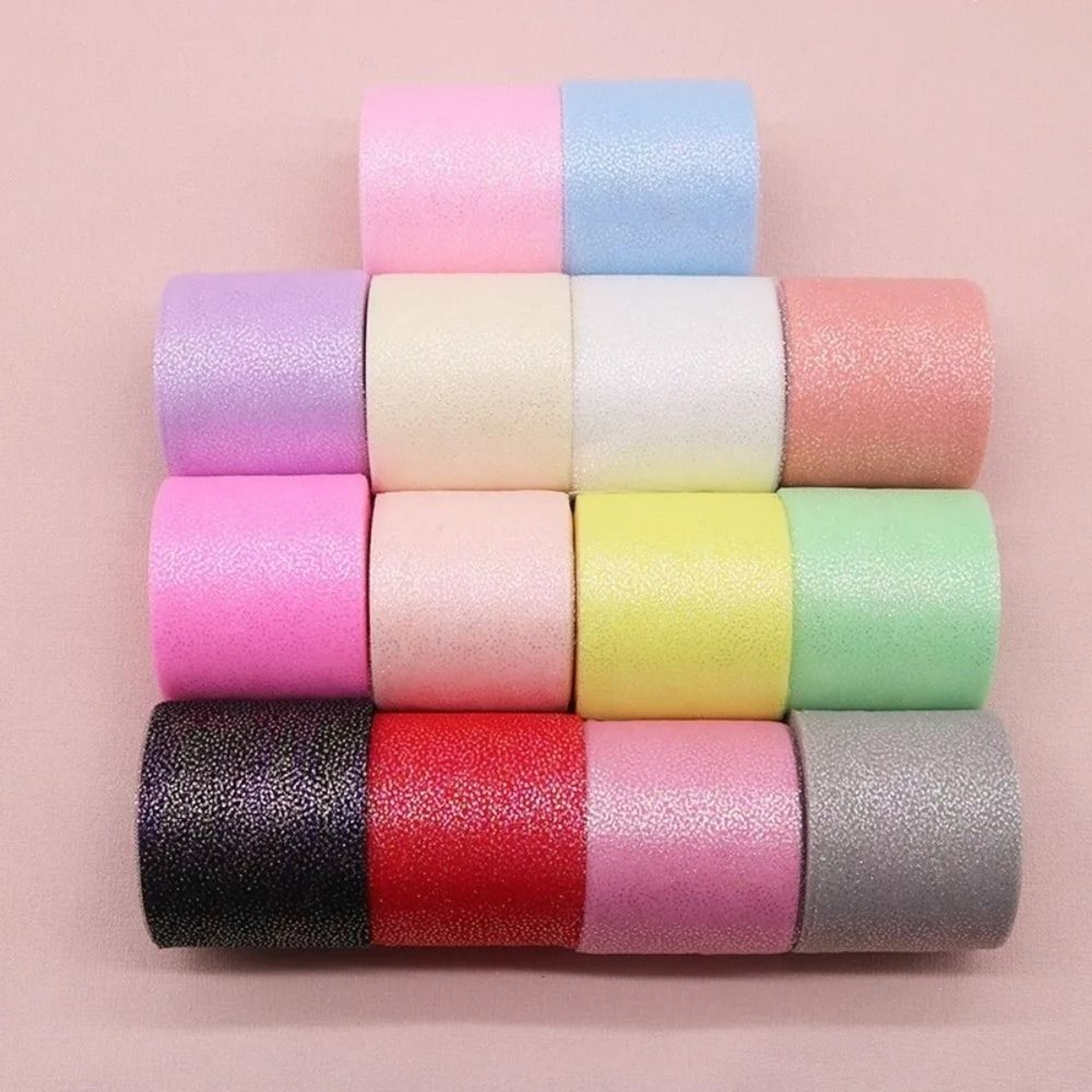 6cm 25 Yard Glitter Dot Tulle Ribbon Roll 0