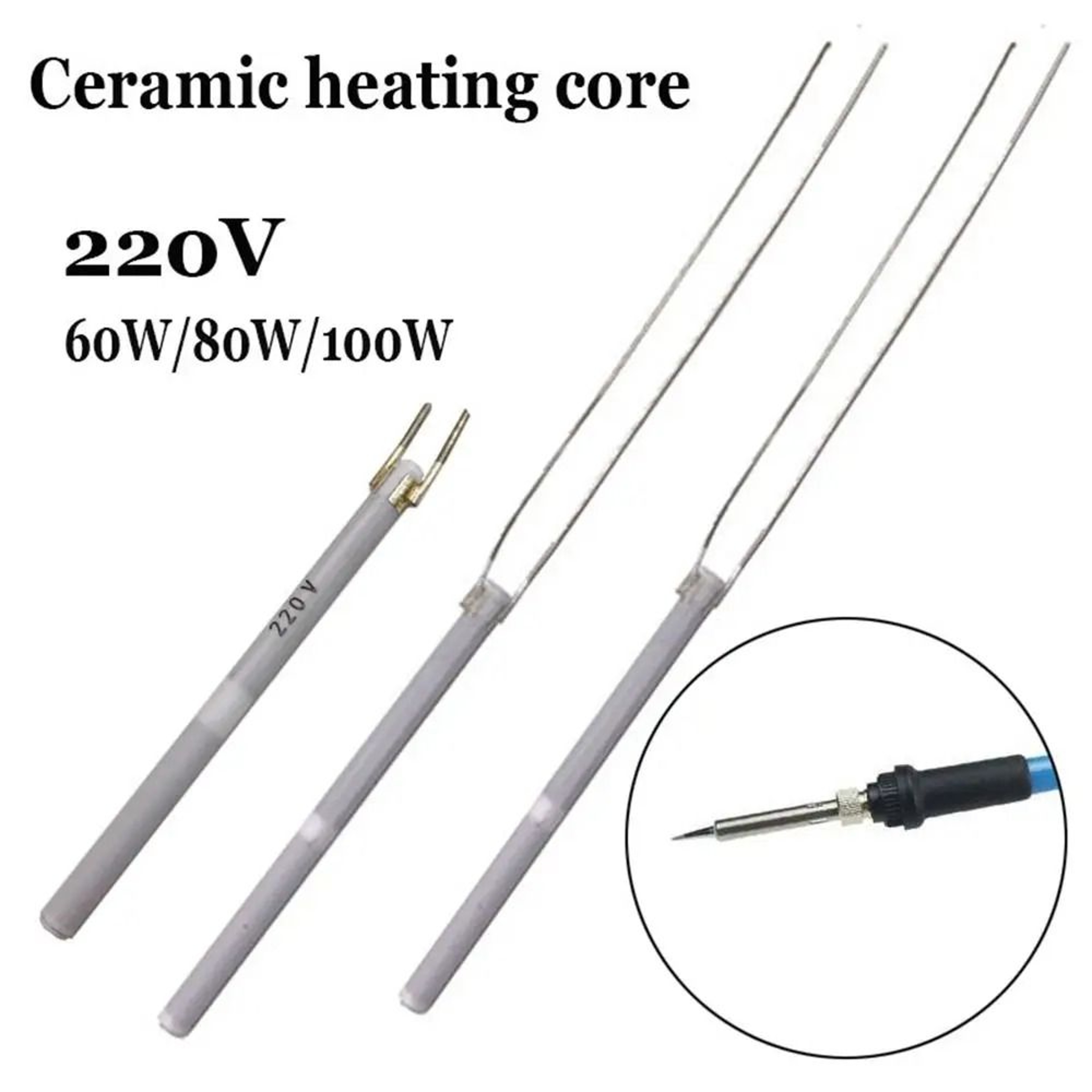 908 908S 220V Ceramic Soldering Iron Heater Element 8