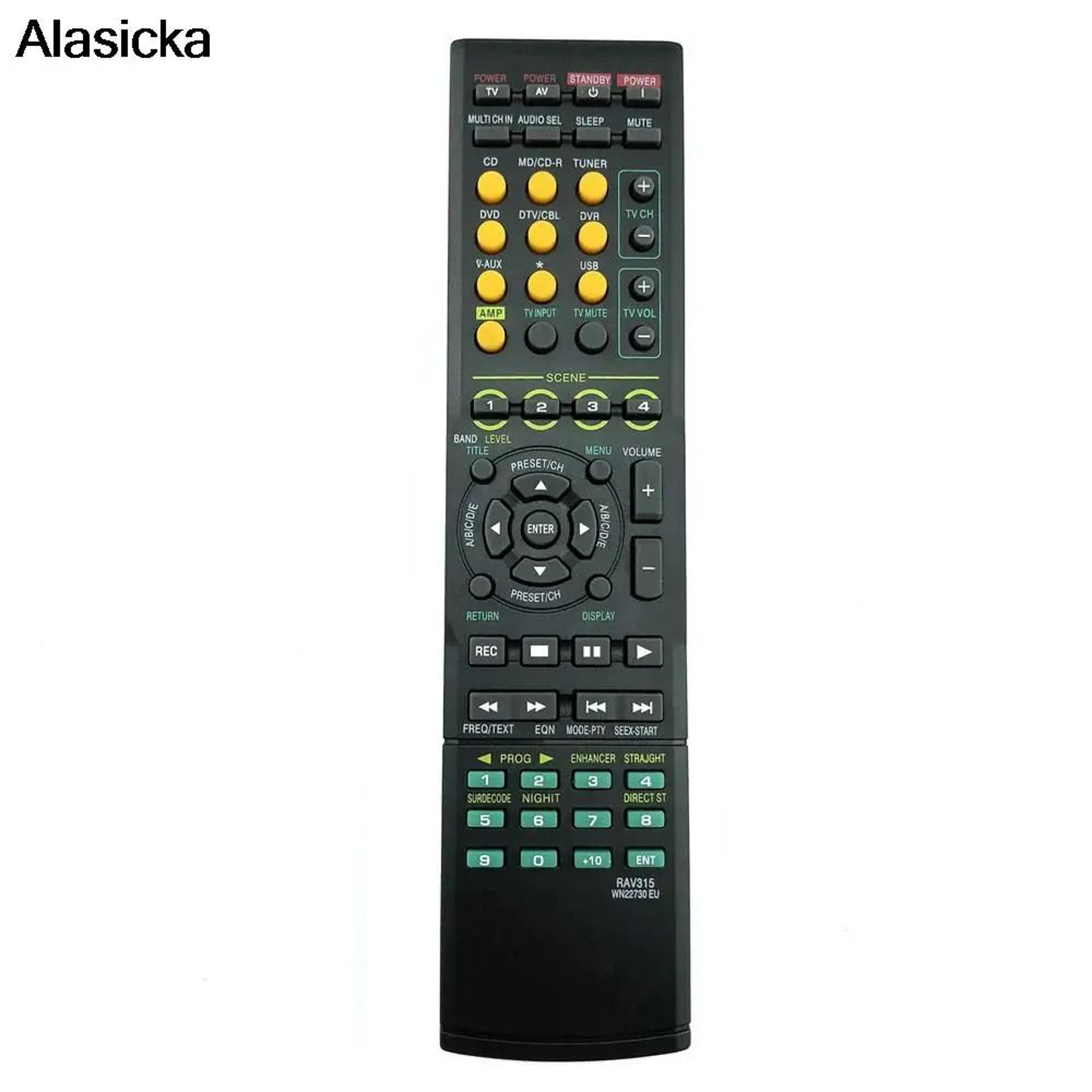 Universal Replacement Remote Control For Compatible Yamaha AV Receiver Models 7