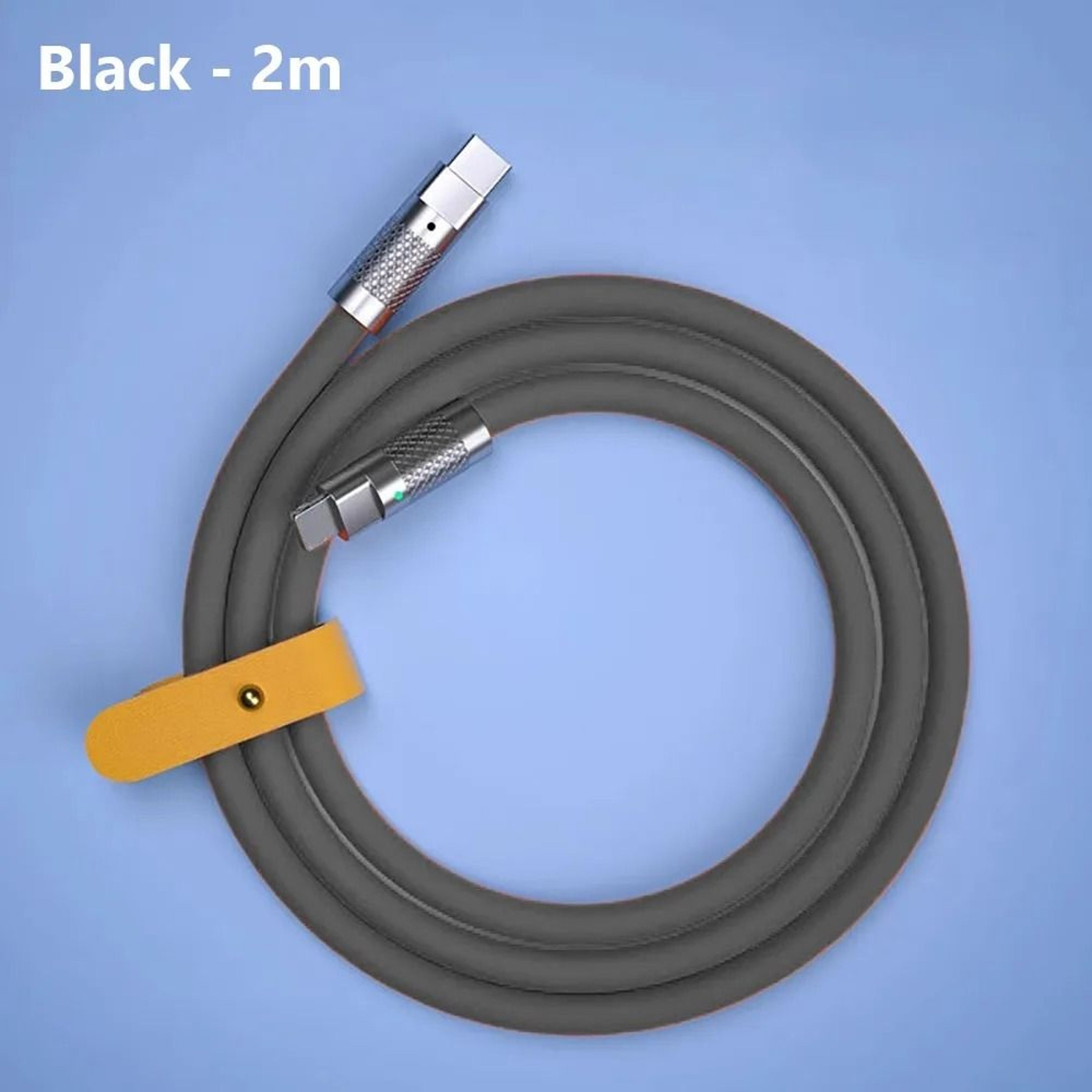 100W Silicone USB C Fast Charging Cable For Compatible Devices 6