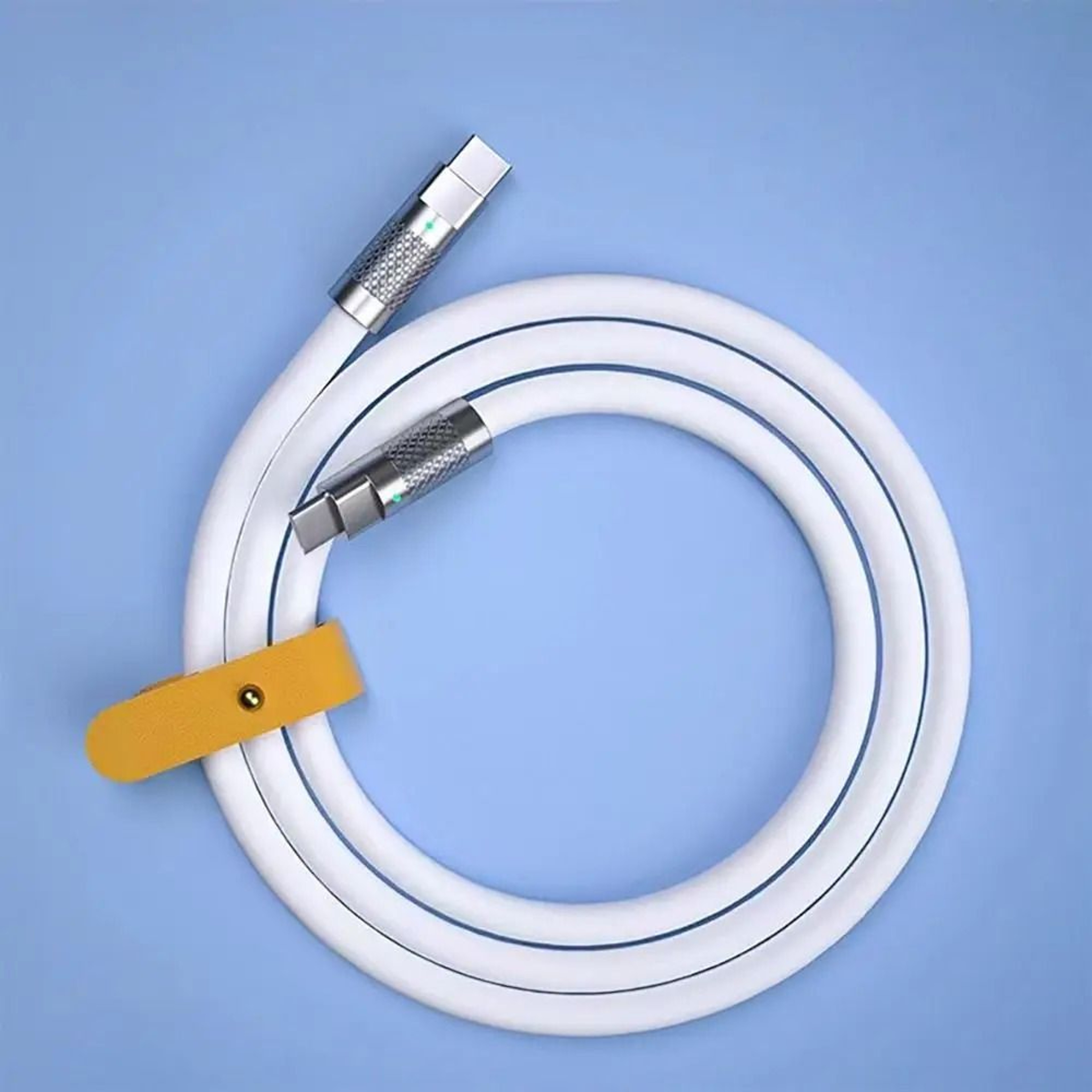 100W Silicone USB C Fast Charging Cable For Compatible Devices 9