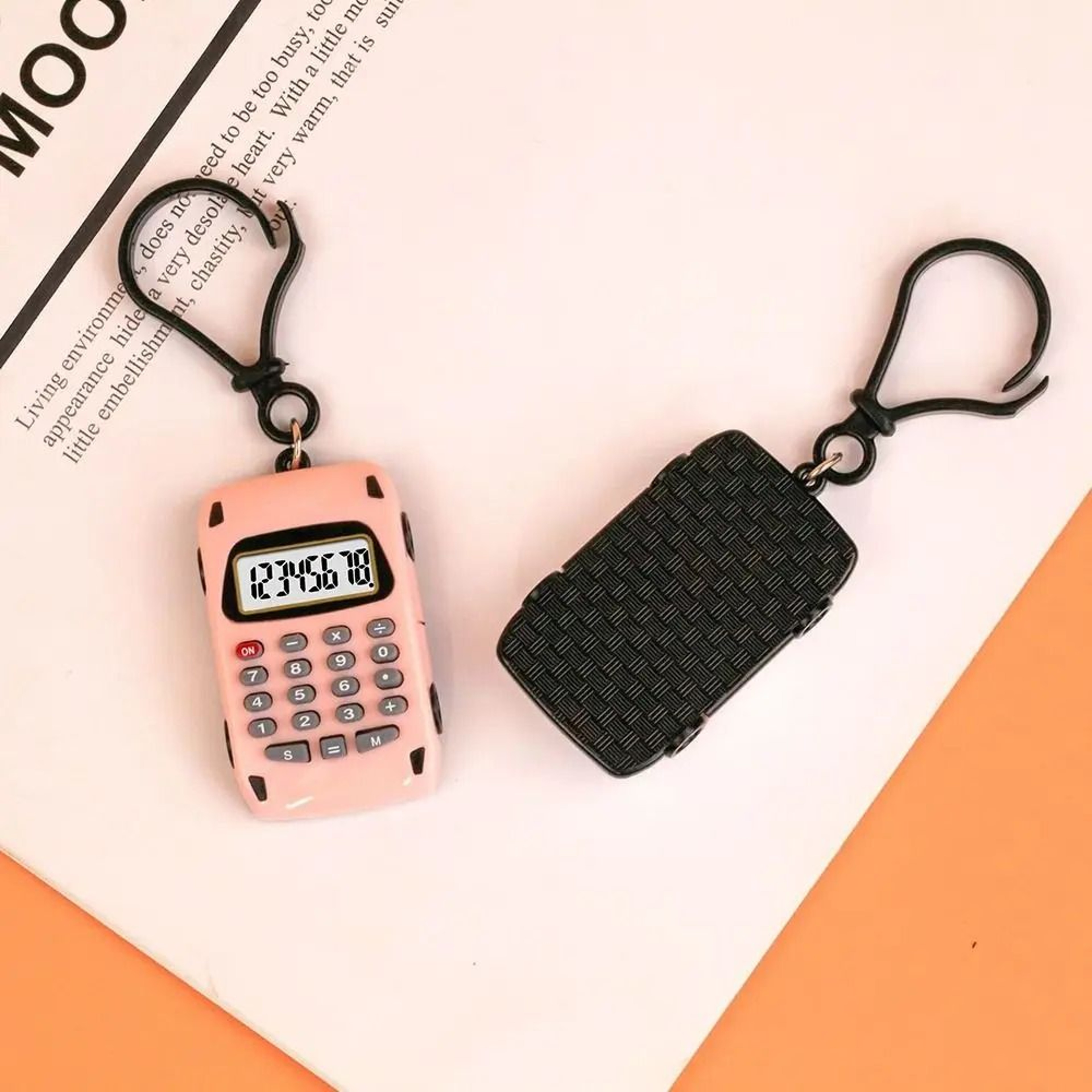 Mini Eight Digit Calculator Keychain For School Travel And Shopping 7