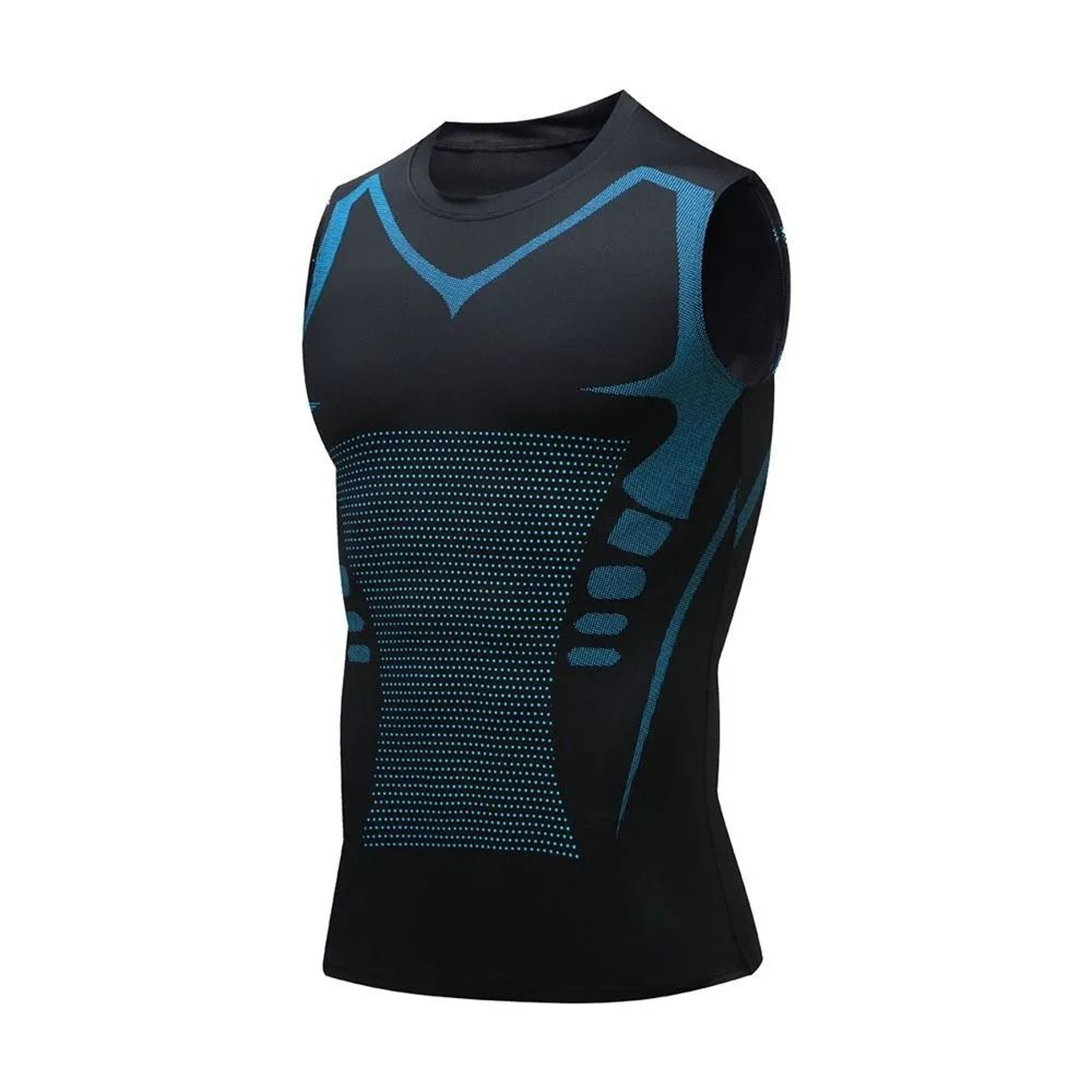 Mens Quick Dry Compression Workout Vest For Breathable Athletic Training 2