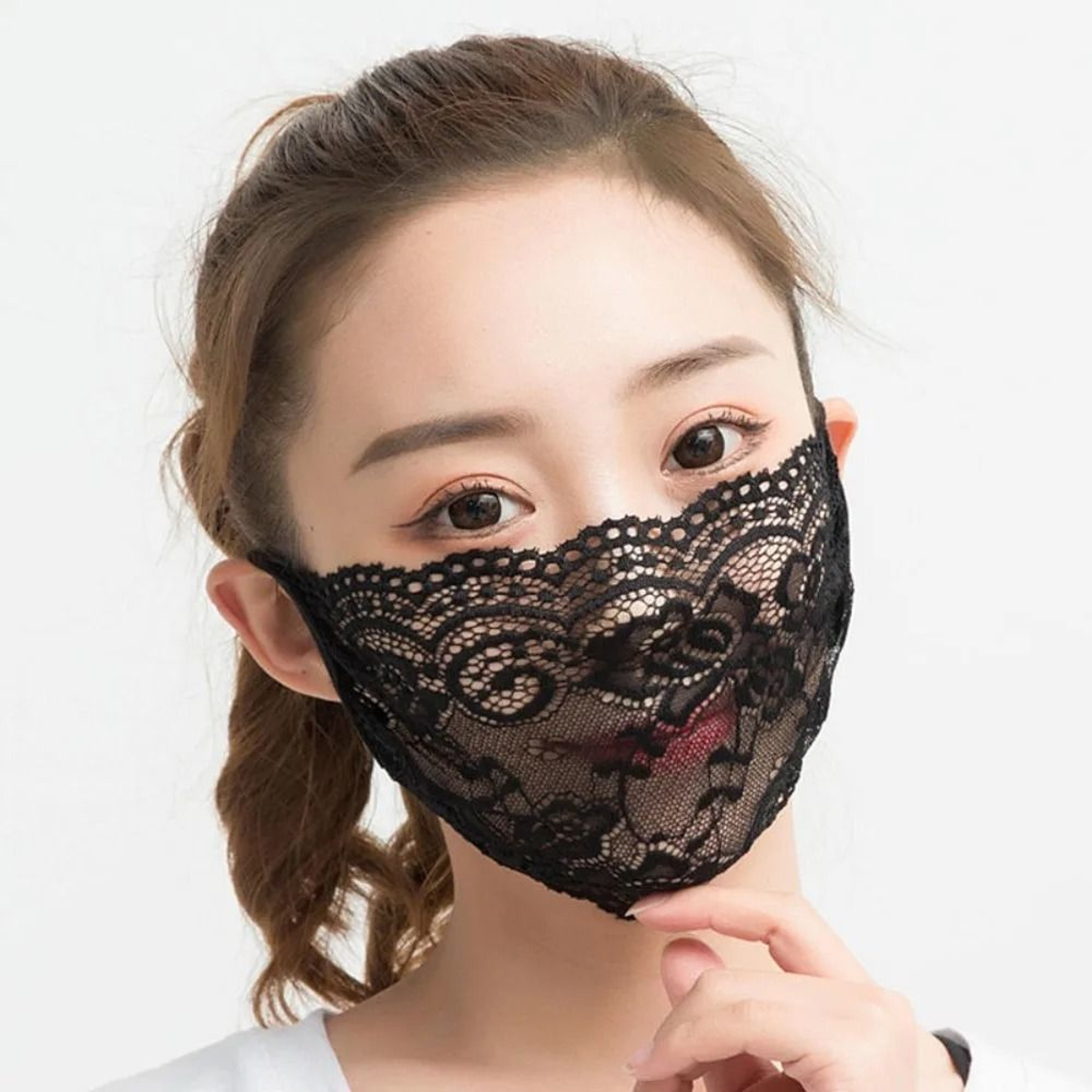 Breathable Lace Face Mask For Lightweight Sun Coverage And Comfort 10