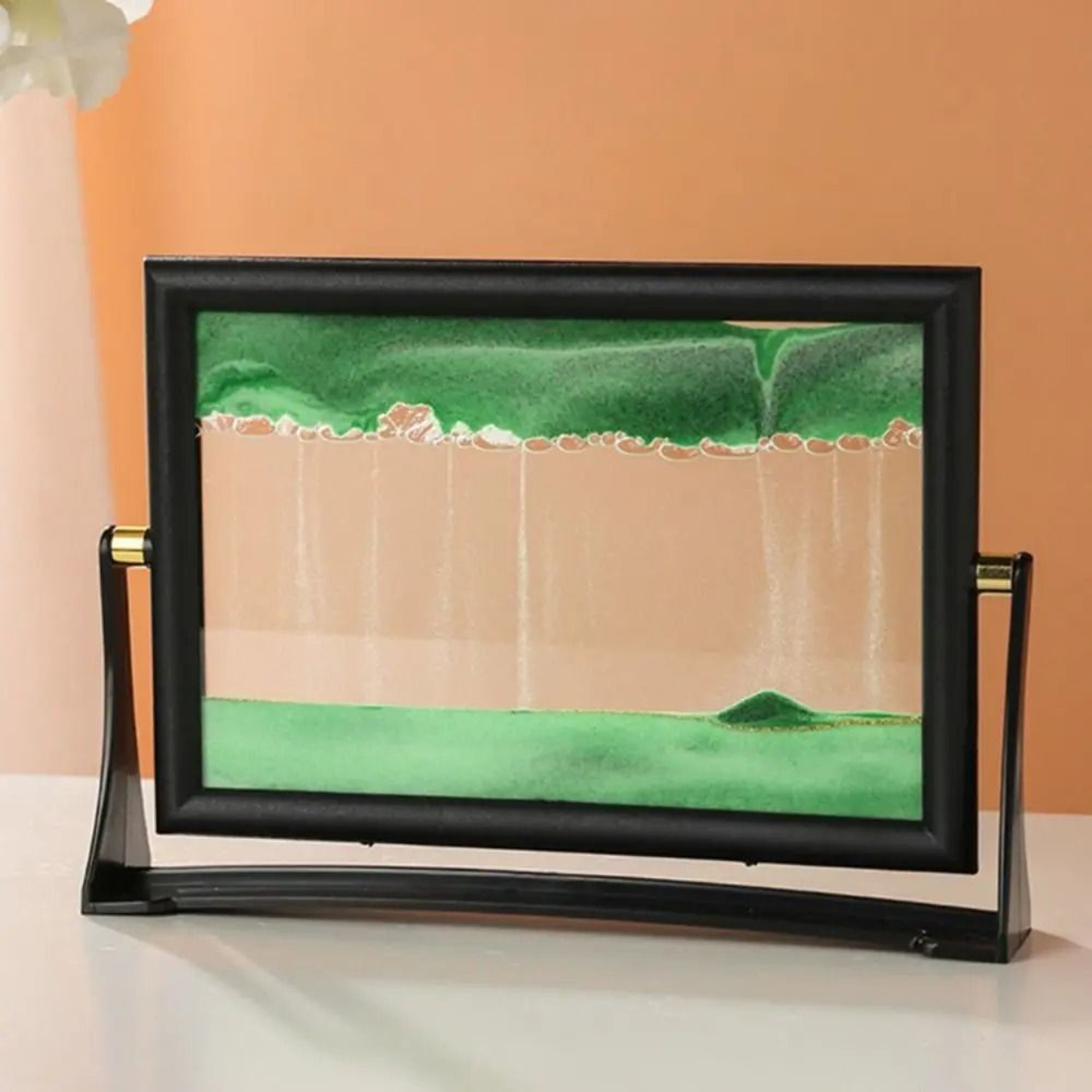 Rotating Moving Sand Art Picture For Relaxing Desk Home Decor 5