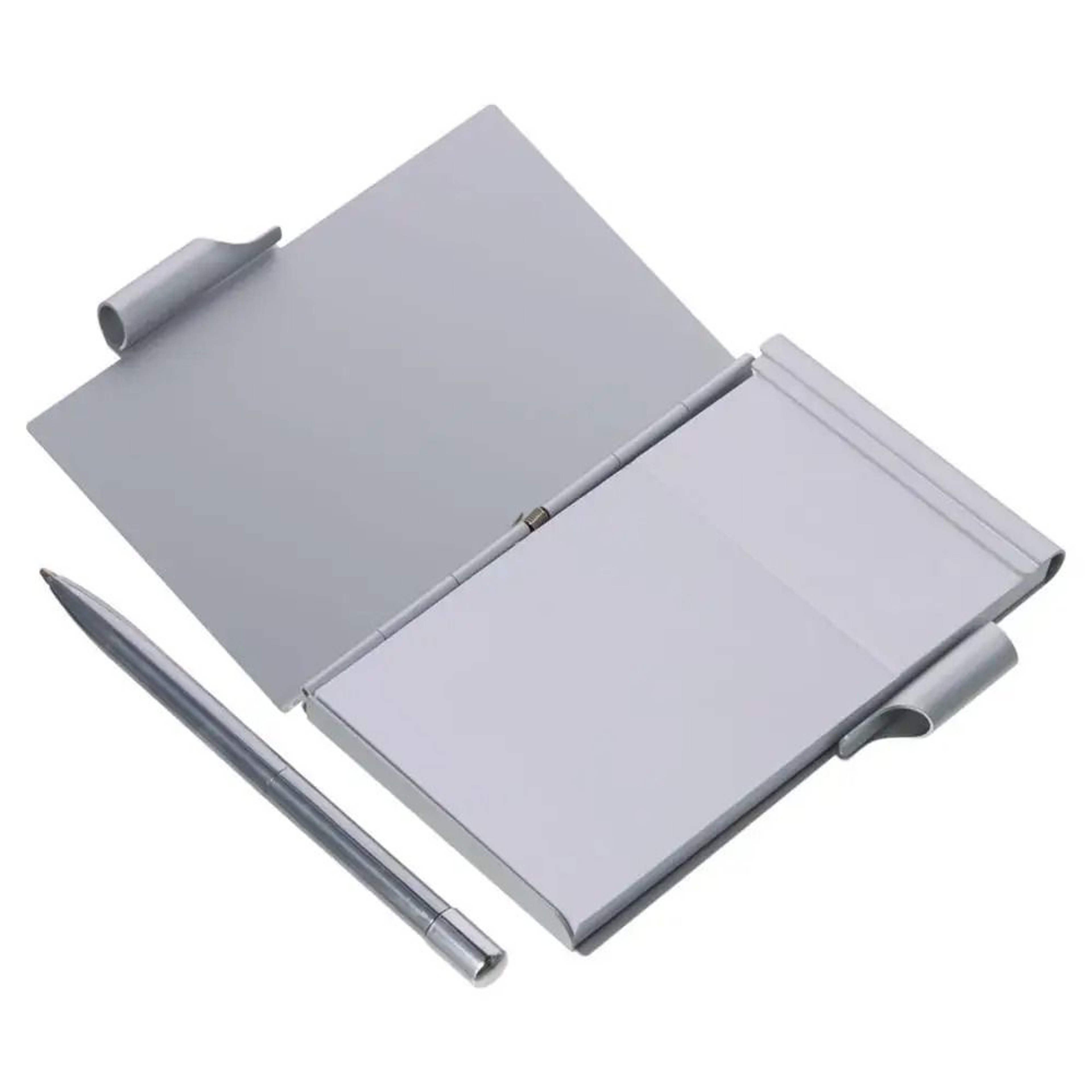 Refillable Aluminum Pocket Notebook With Pen For Quick Notes Anywhere 1