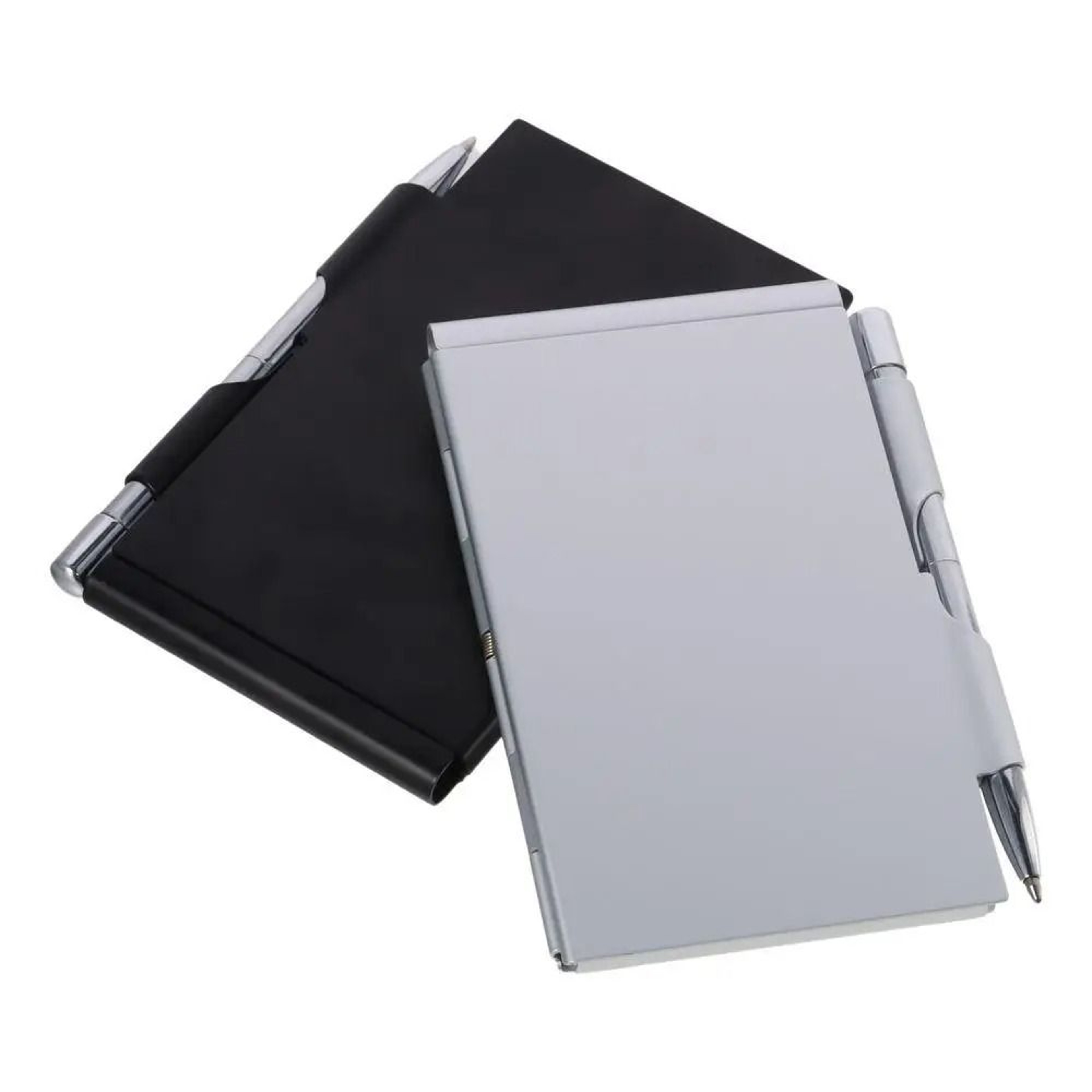 Refillable Aluminum Pocket Notebook With Pen For Quick Notes Anywhere 0