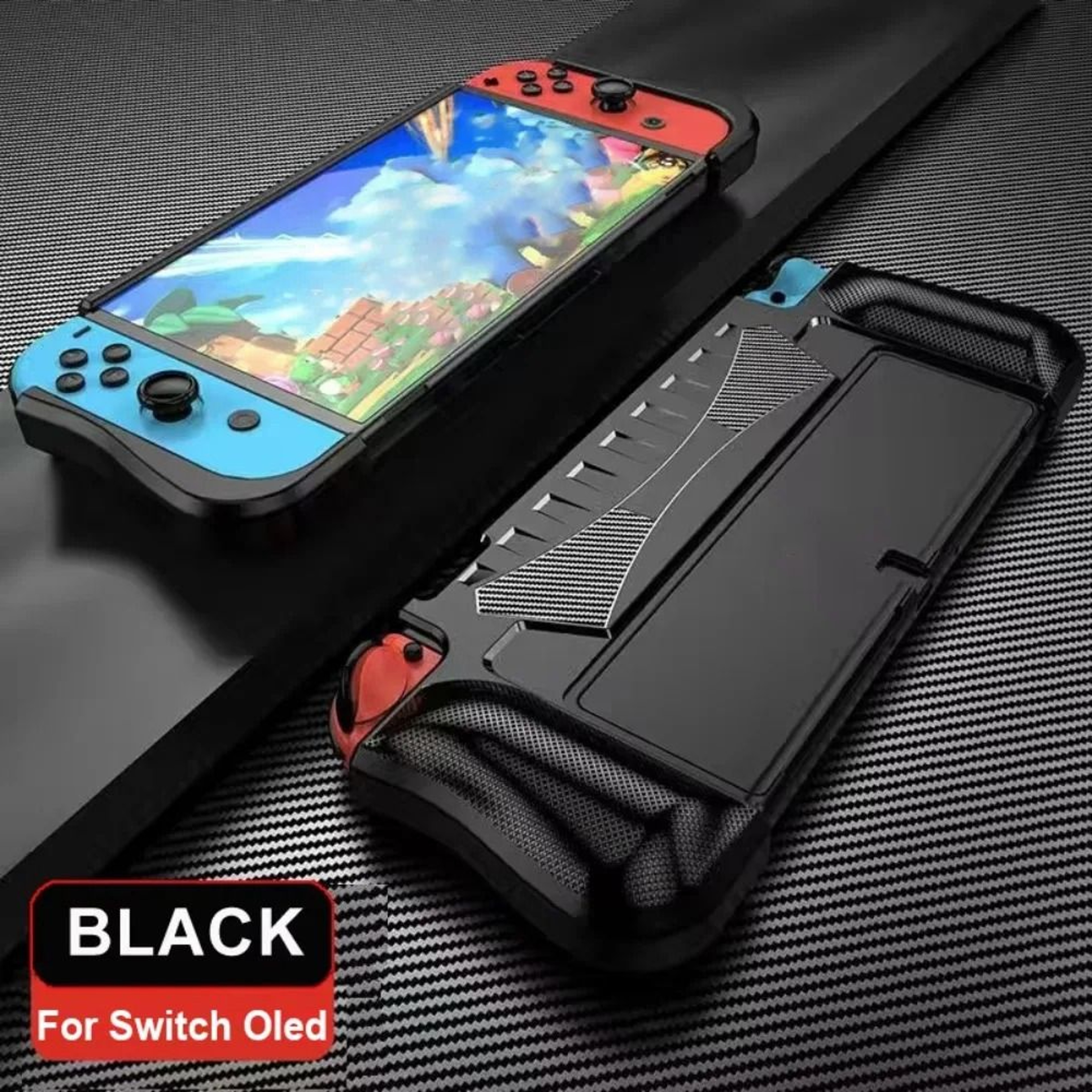 Dockable Ergonomic Grip Case For Nintendo Switch OLED Console Protection 2