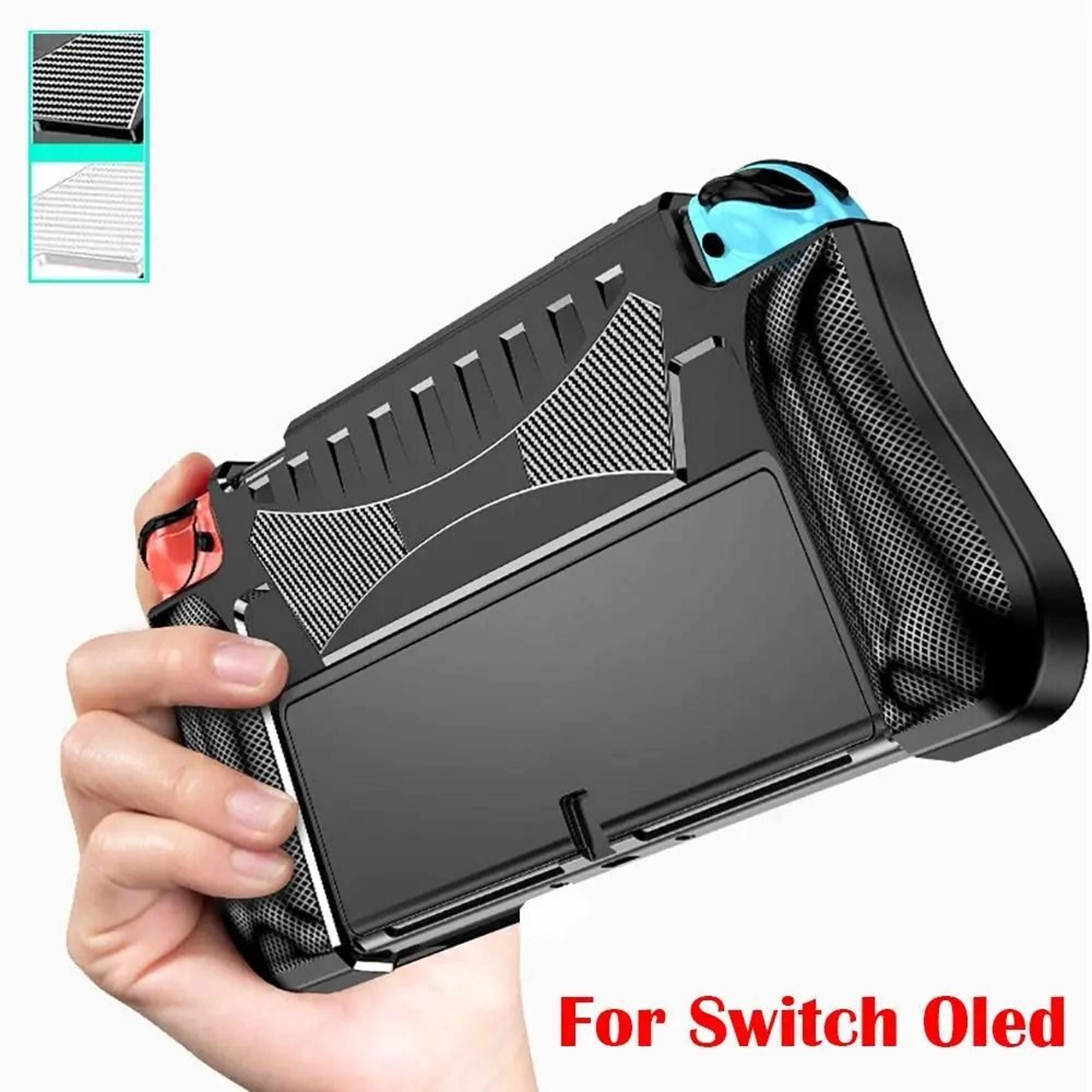 Dockable Ergonomic Grip Case For Nintendo Switch OLED Console Protection 0