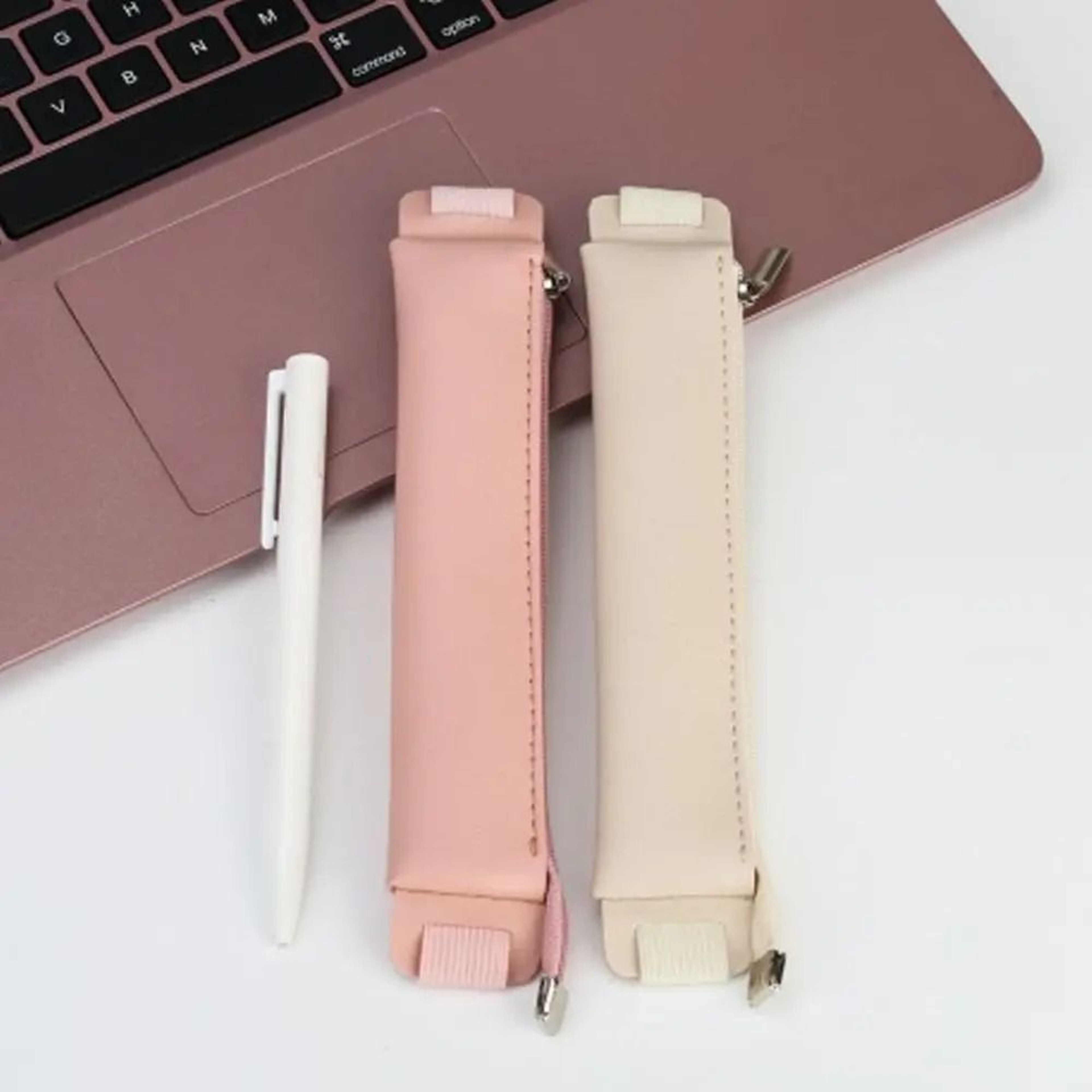 Vintage PU Leather Notebook Pencil Pouch With Adjustable Elastic Band 10