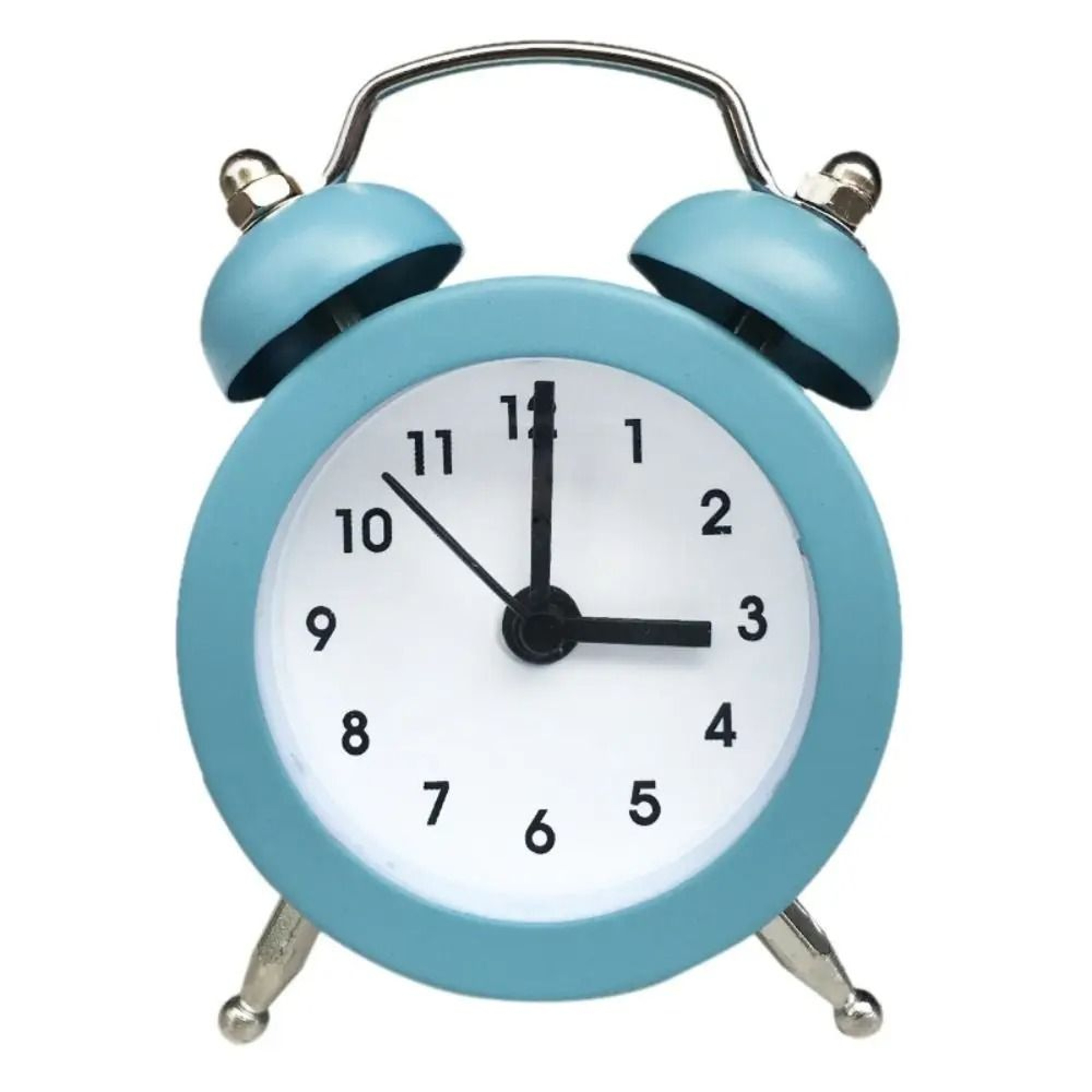 Cute Rabbit Ear Mini Metal Alarm Clock For Desk And Bedside 7