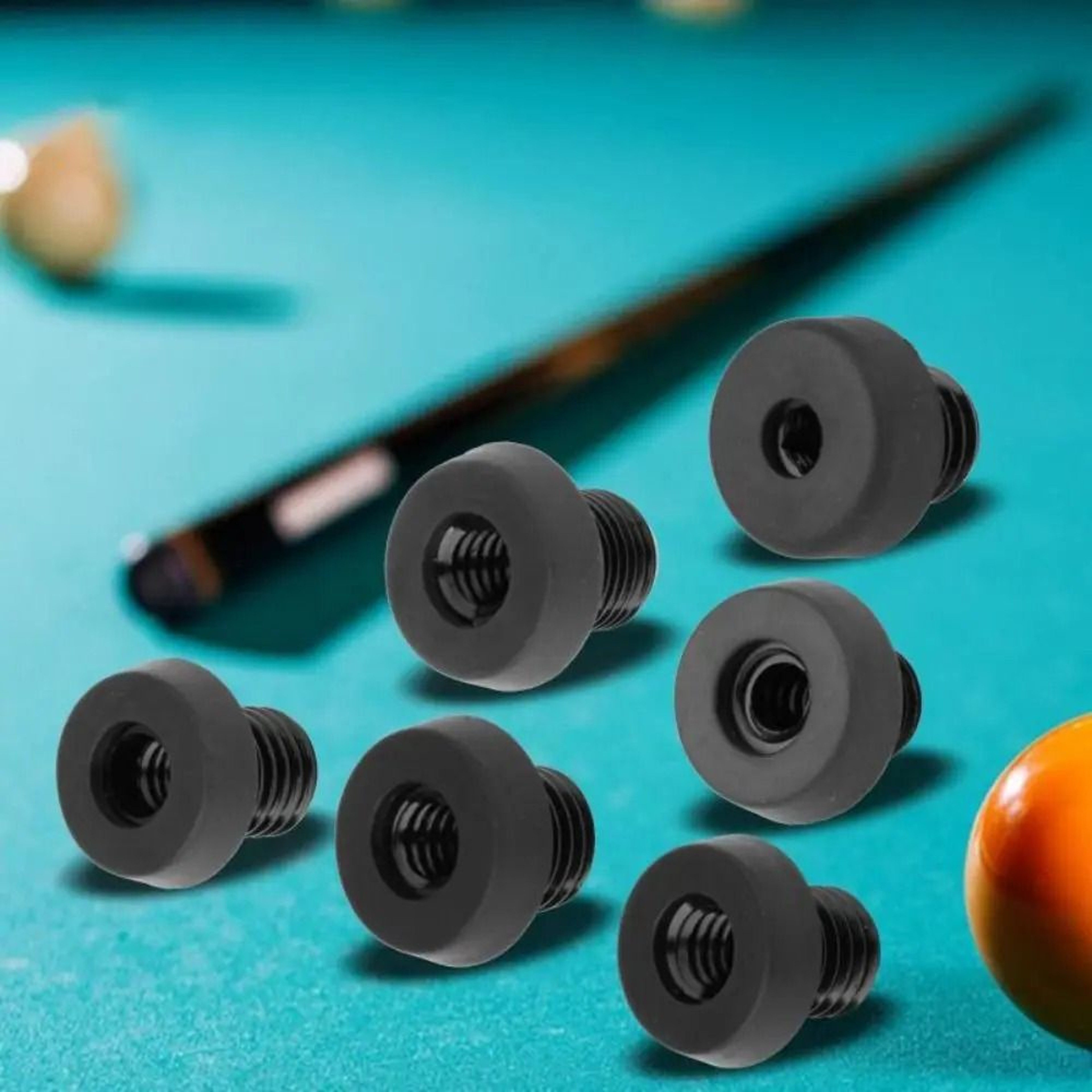 Pool Cue Rubber Butt Bumper Bottom Protector Replacement Plug 0