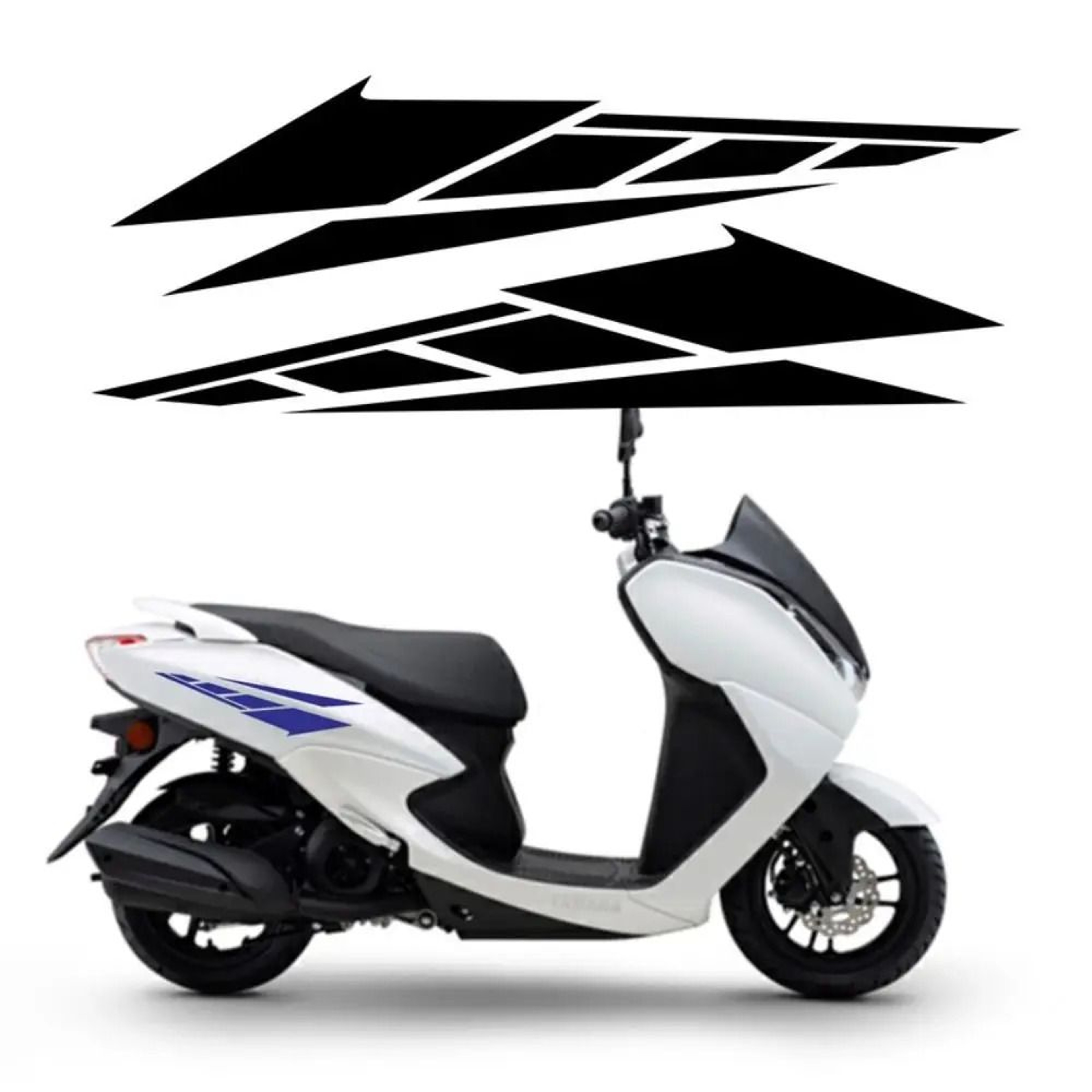 Multicolor PET Motorcycle Tail Box Decorative Sticker 7