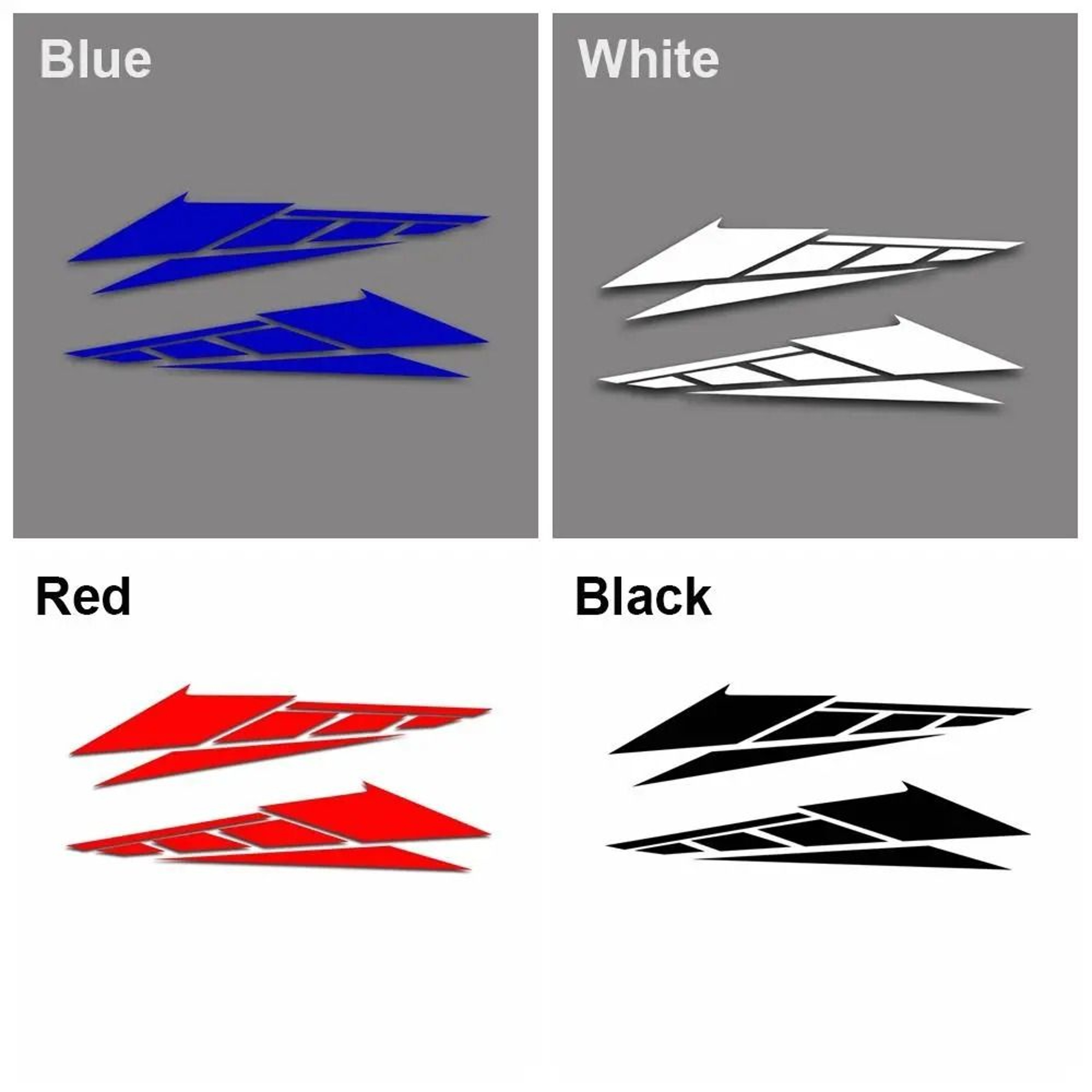 Multicolor PET Motorcycle Tail Box Decorative Sticker 5
