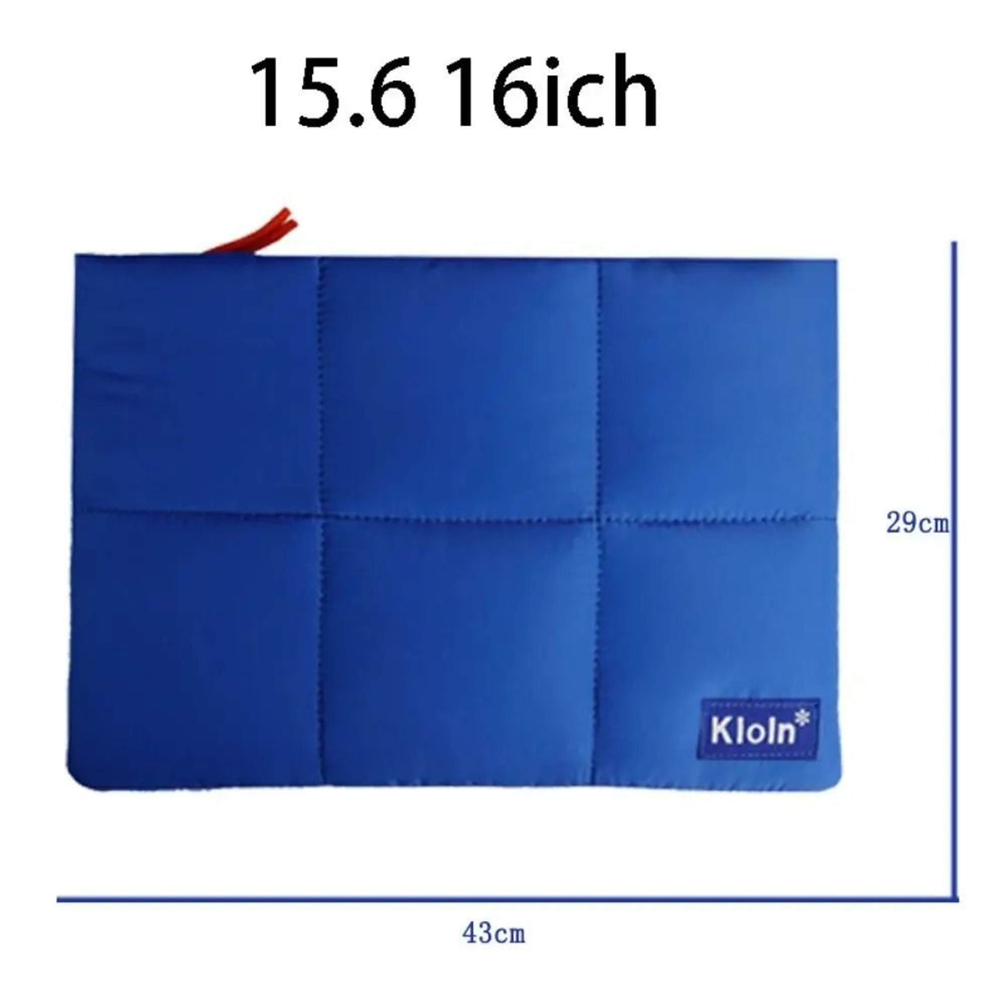Soft Cotton Padded Laptop Bag With Crossbody Shoulder Strap 3