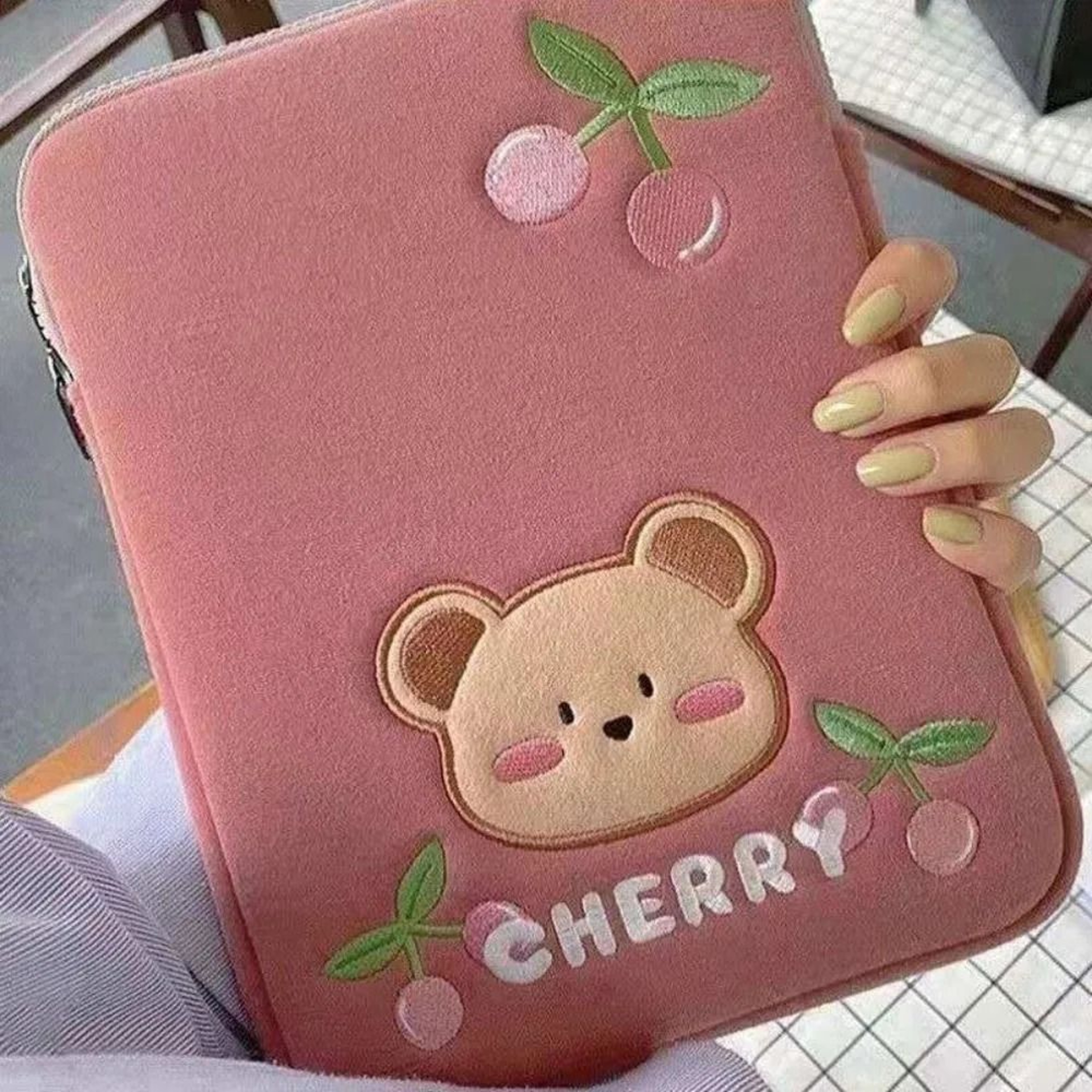 Cute Plush 11 Inch Tablet Sleeve And Protective Carrying Bag 6