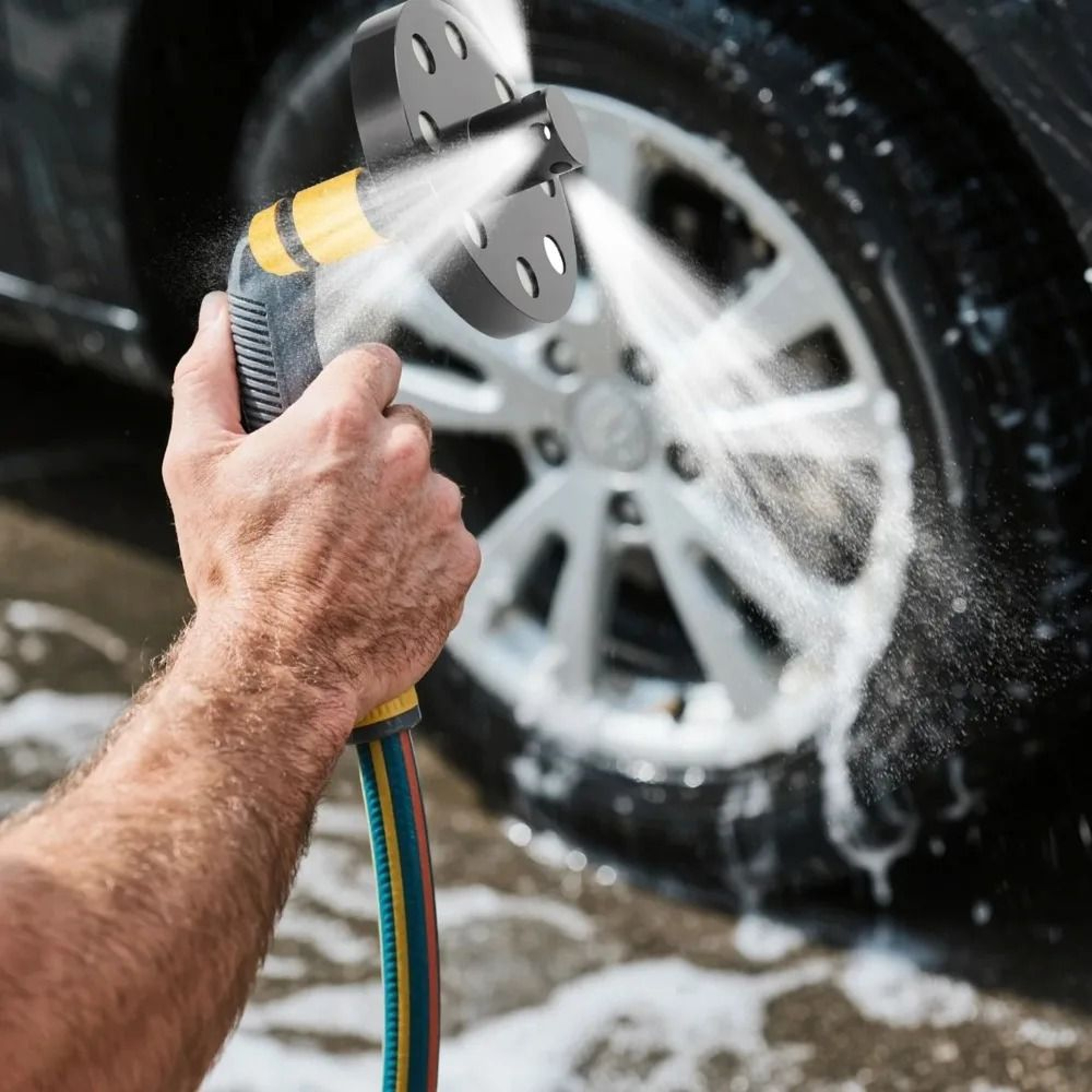Magnetic Six Outlet Car Chassis Cleaner Flusher Kit 0