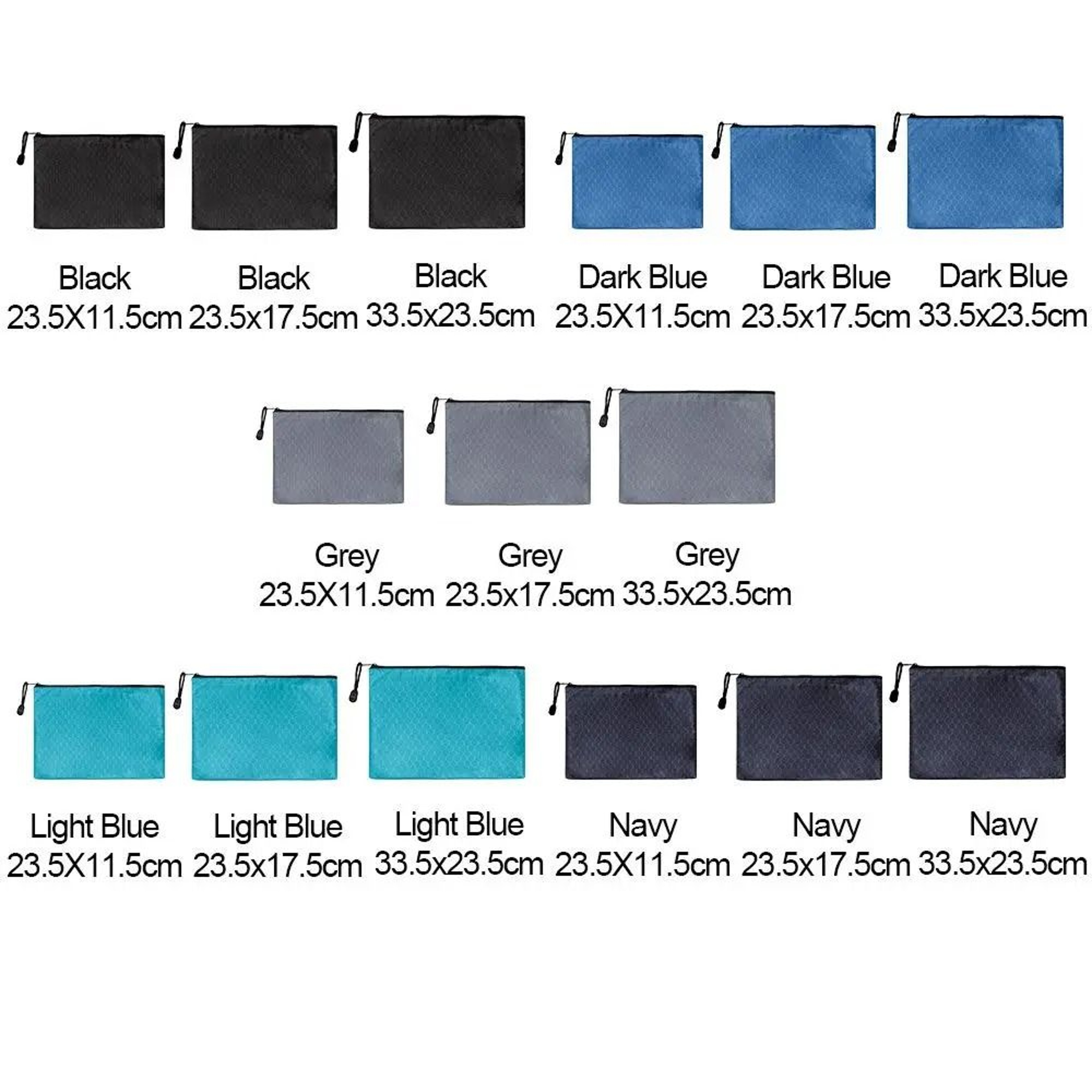 A4 A5 B6 Oxford Cloth Zipper Document Bag 16