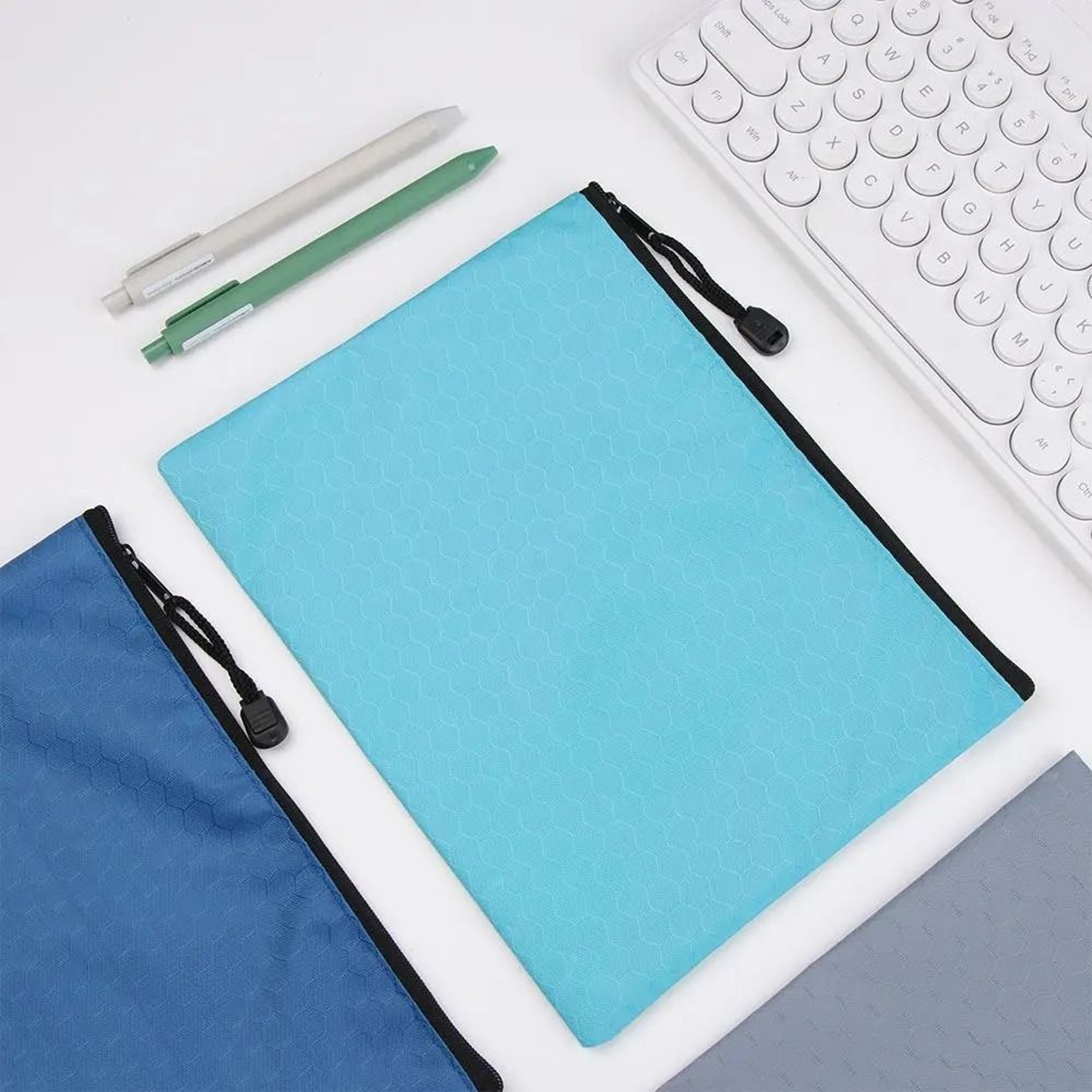 A4 A5 B6 Oxford Cloth Zipper Document Bag 17
