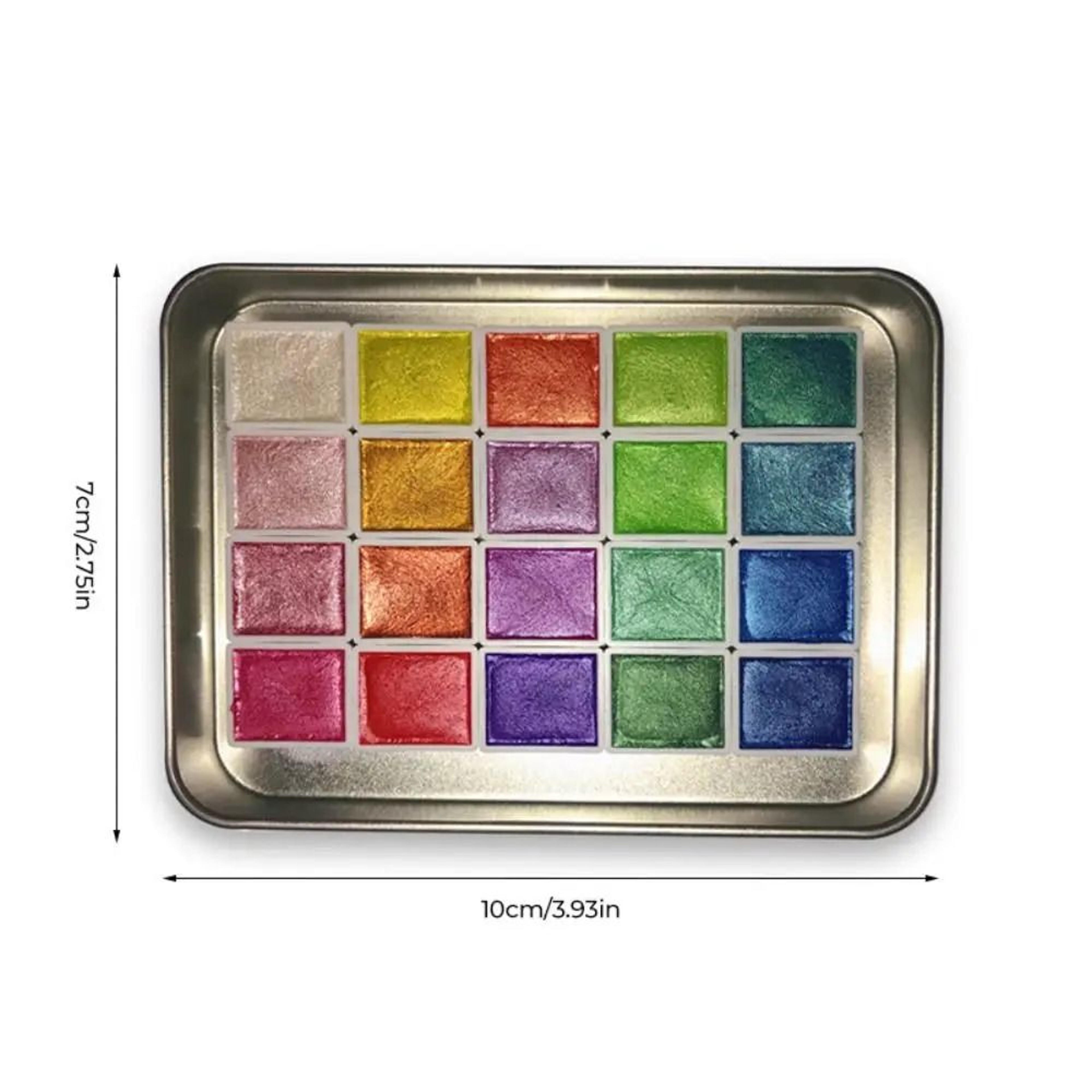 Pearlescent Solid Watercolor Paint Set 20 24 Or 60 Colors 8