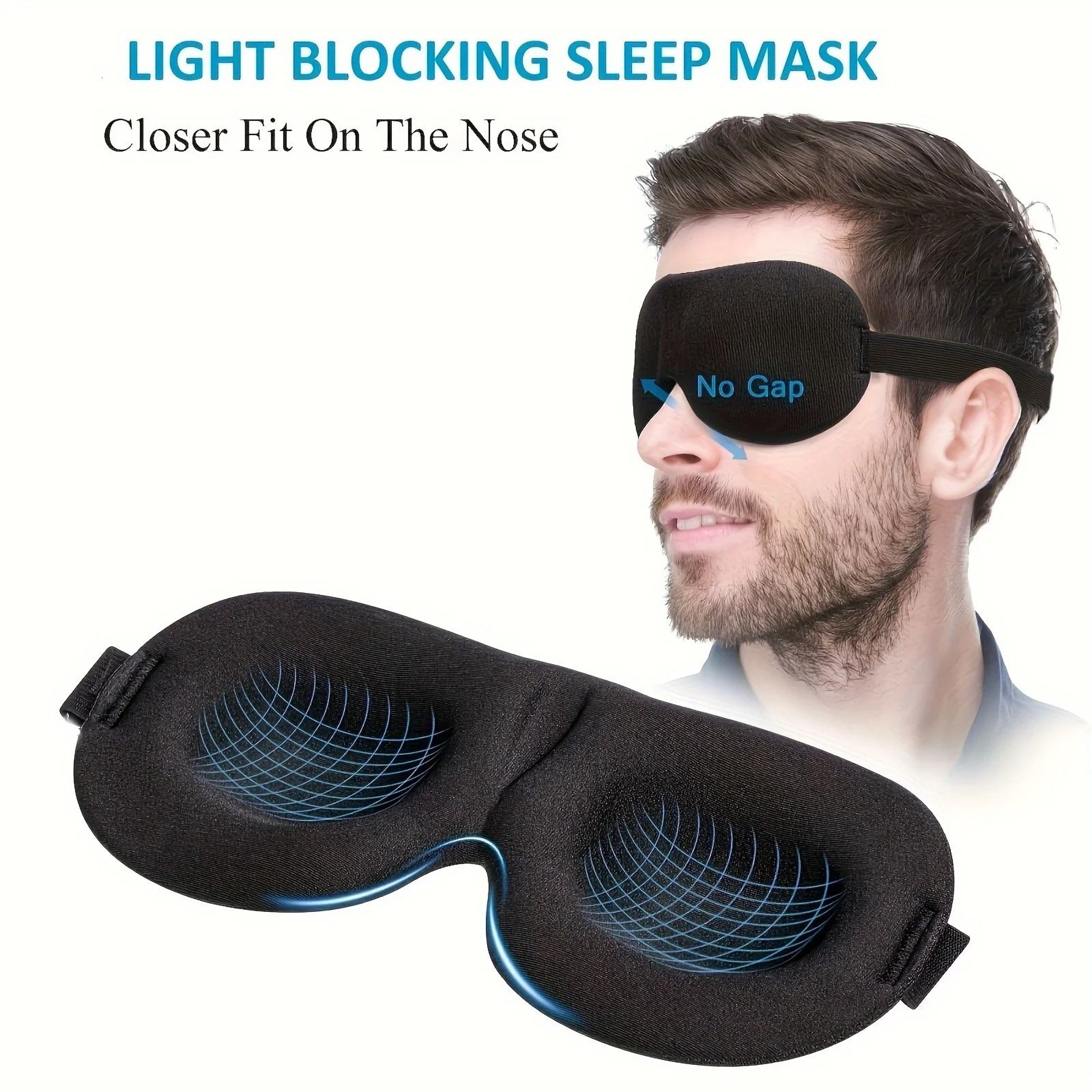 Two Piece Deep Contour Light Blocking Sleep Mask Set 0