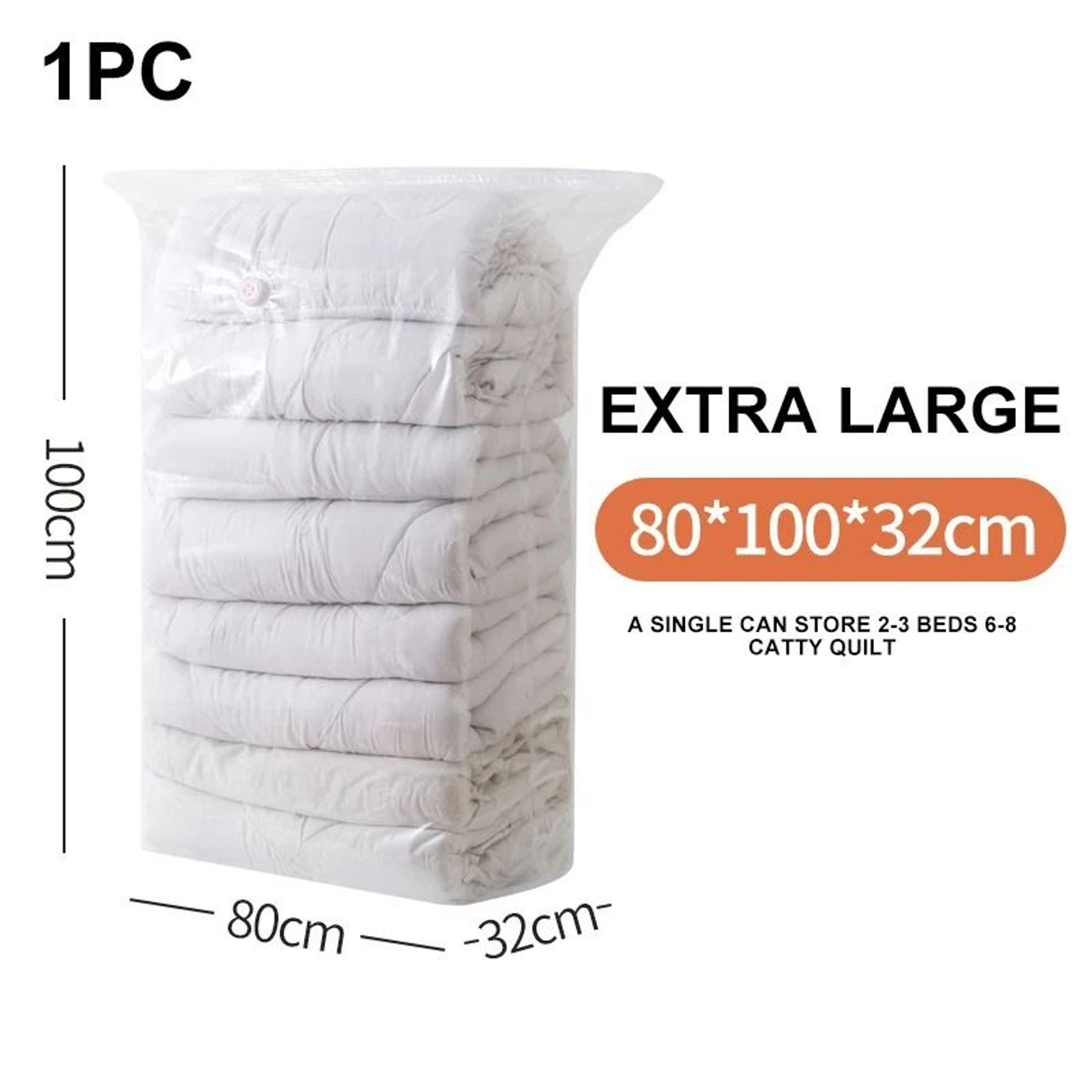 Three Piece No Pump Compression Storage Bag Set 8