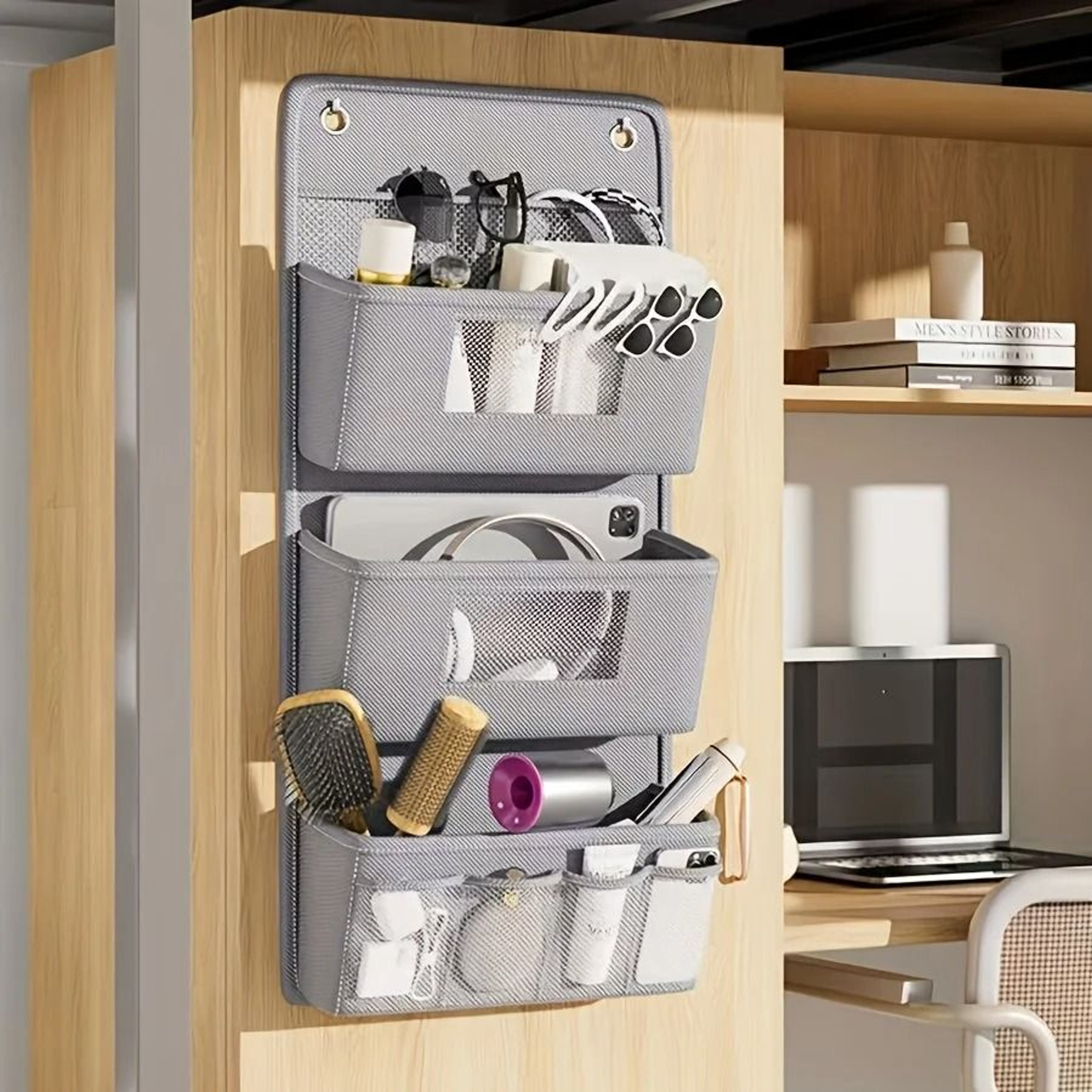 Multi Compartment Fabric Wall Storage Bag 5