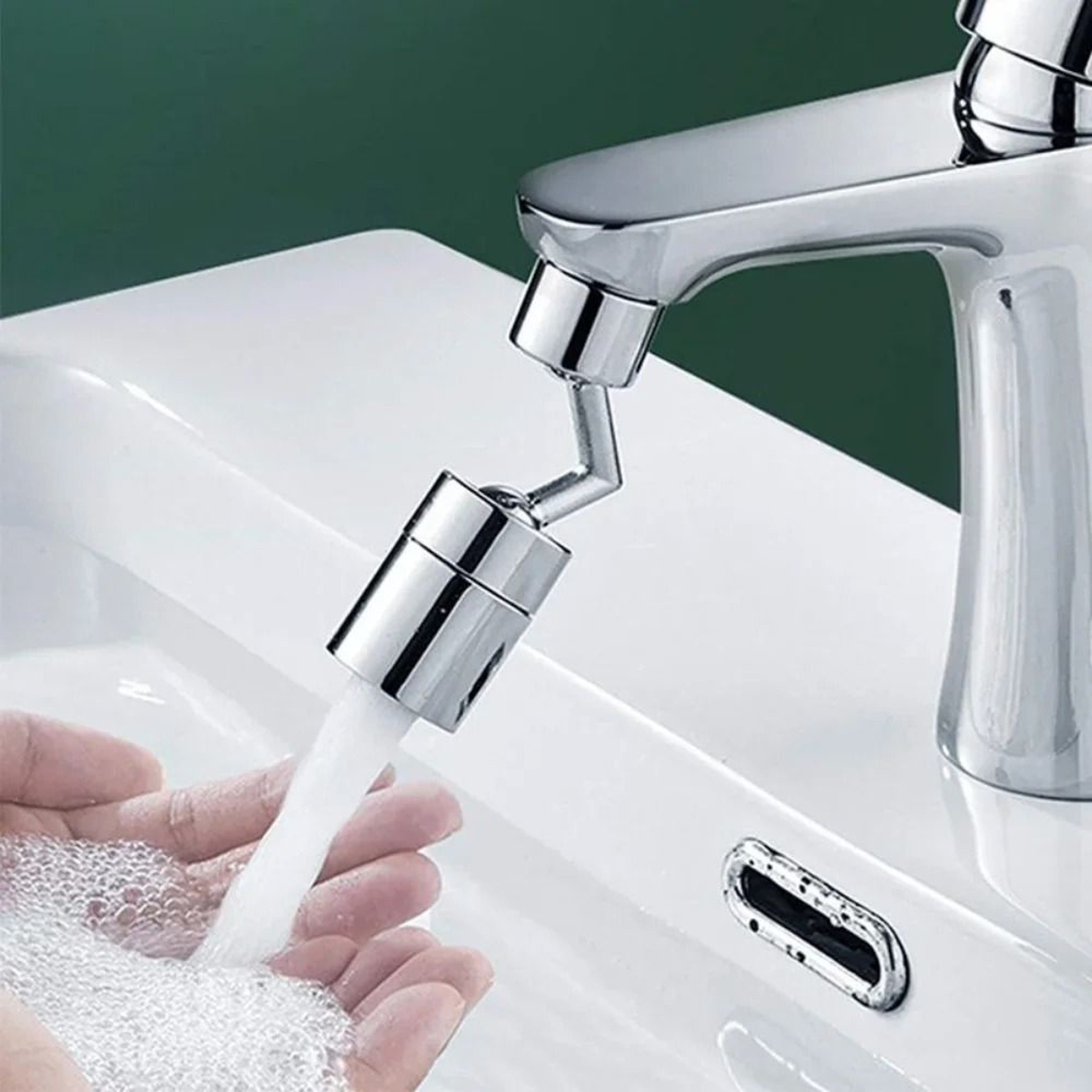 Flexible Rotating Faucet Extender And Sprayer 0