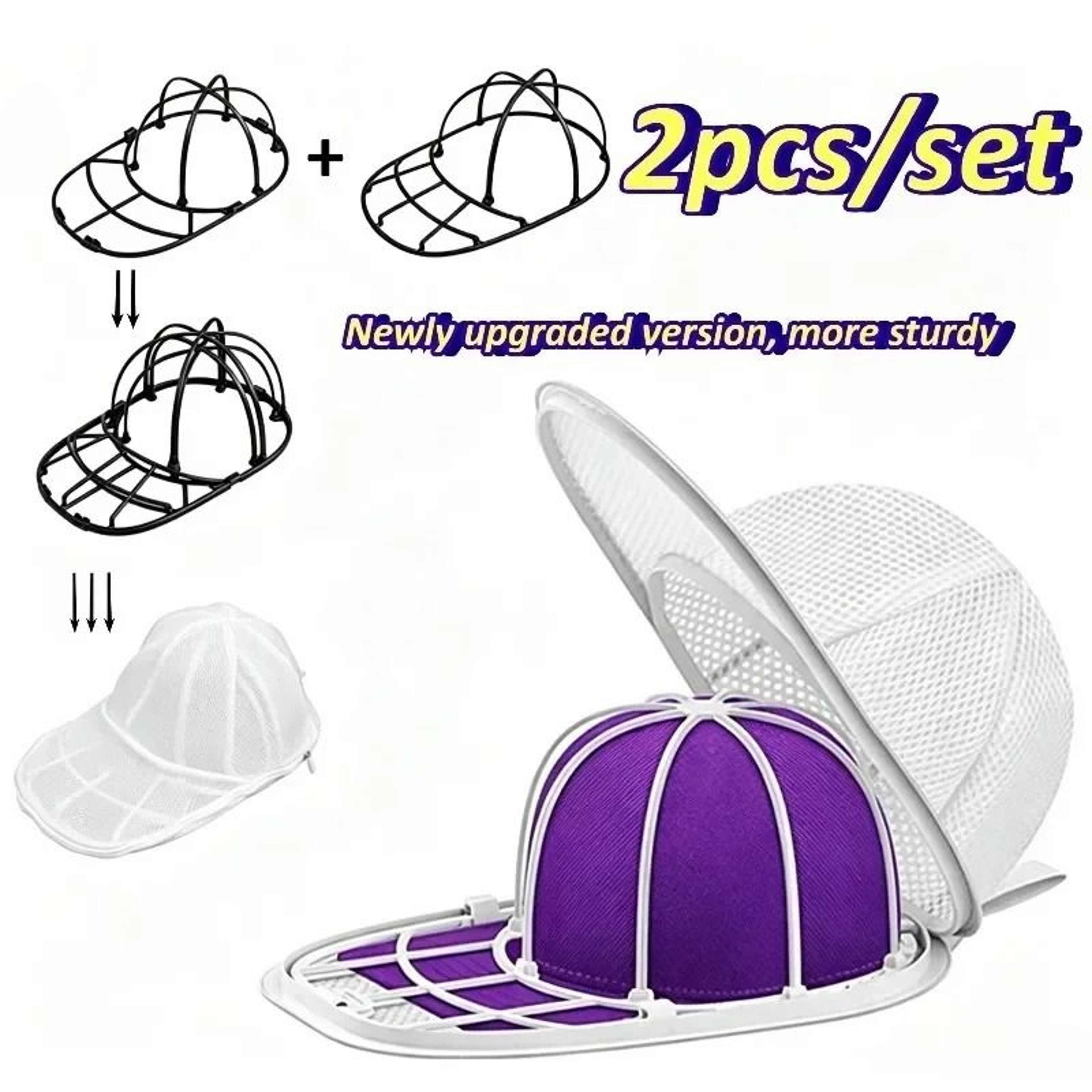 Baseball Cap Cleaning Cage And Mesh Bag Set 0