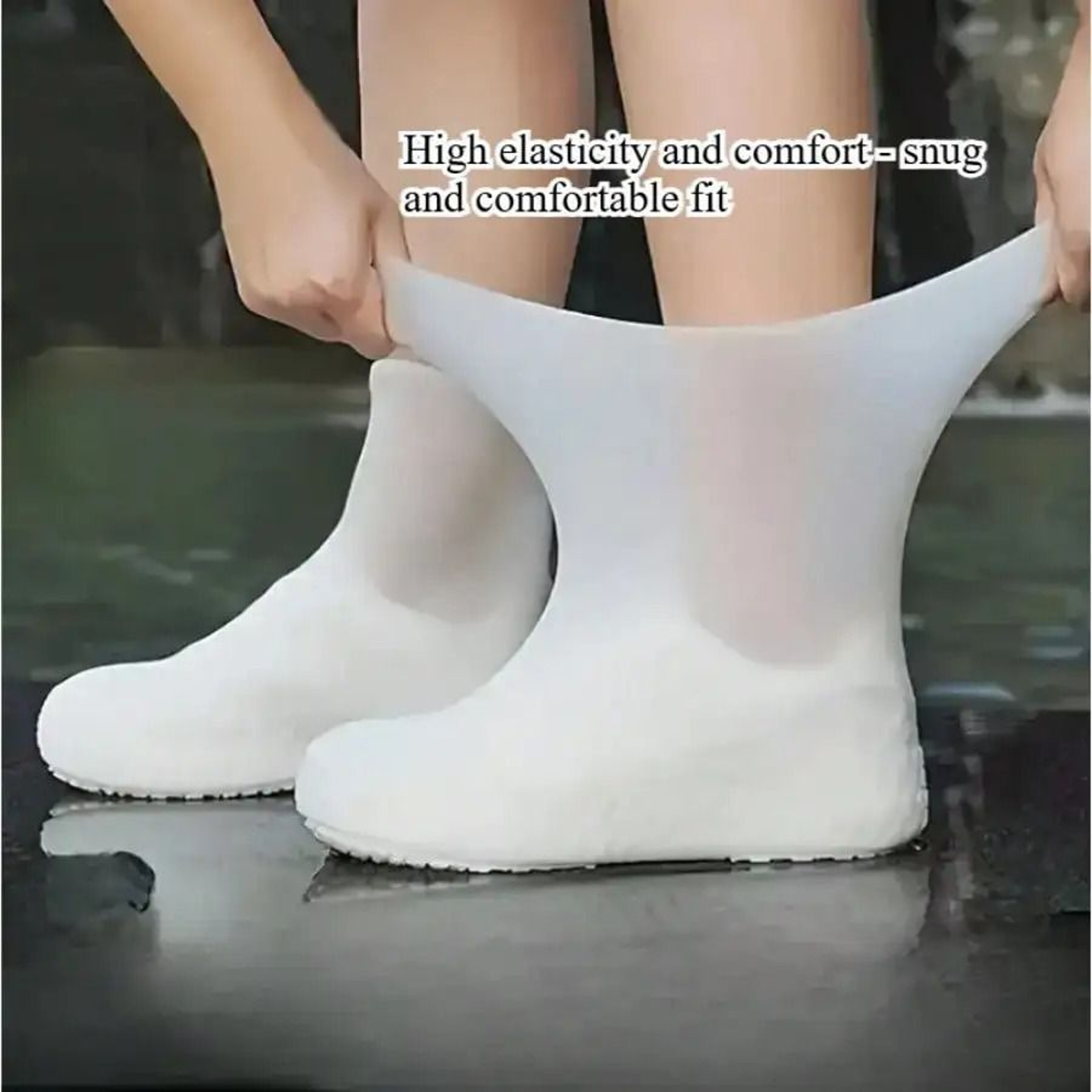 Flexible Protective Overshoe For Wet Weather 2