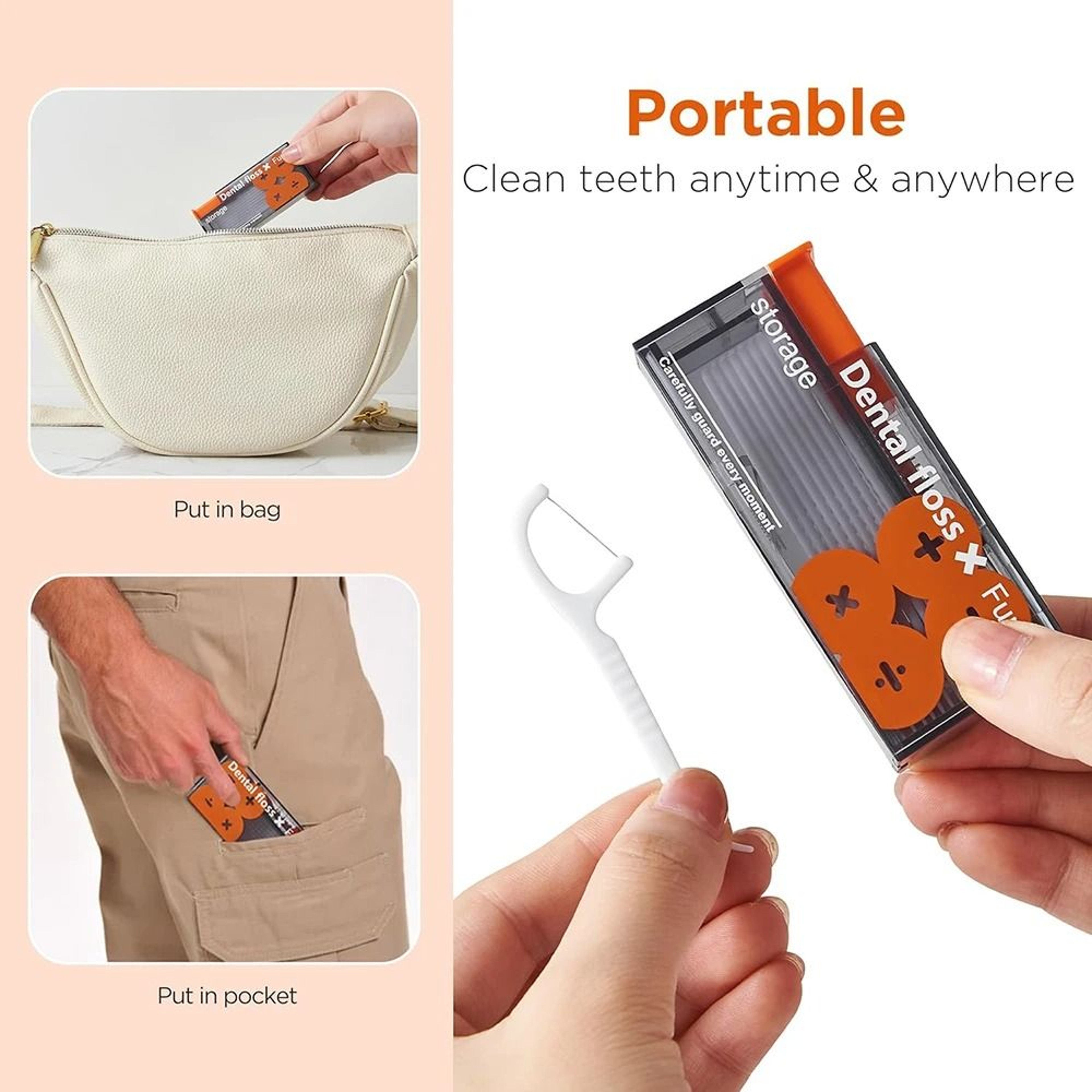 Automatic Pop Up Dental Floss Dispenser For Portable Oral Care 9