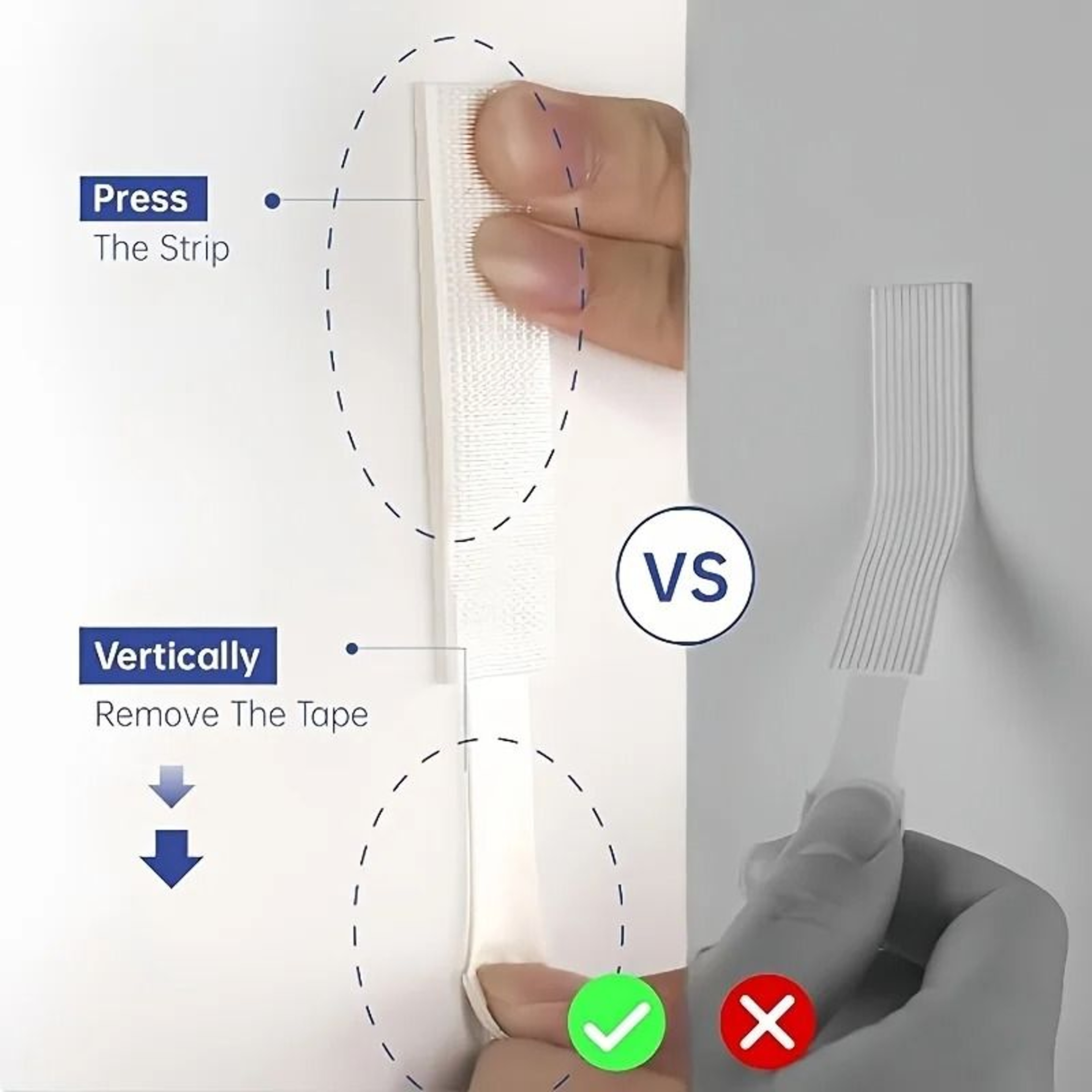 Removable Picture Hanging Strips For Easy Nail Free Wall Decorating 5