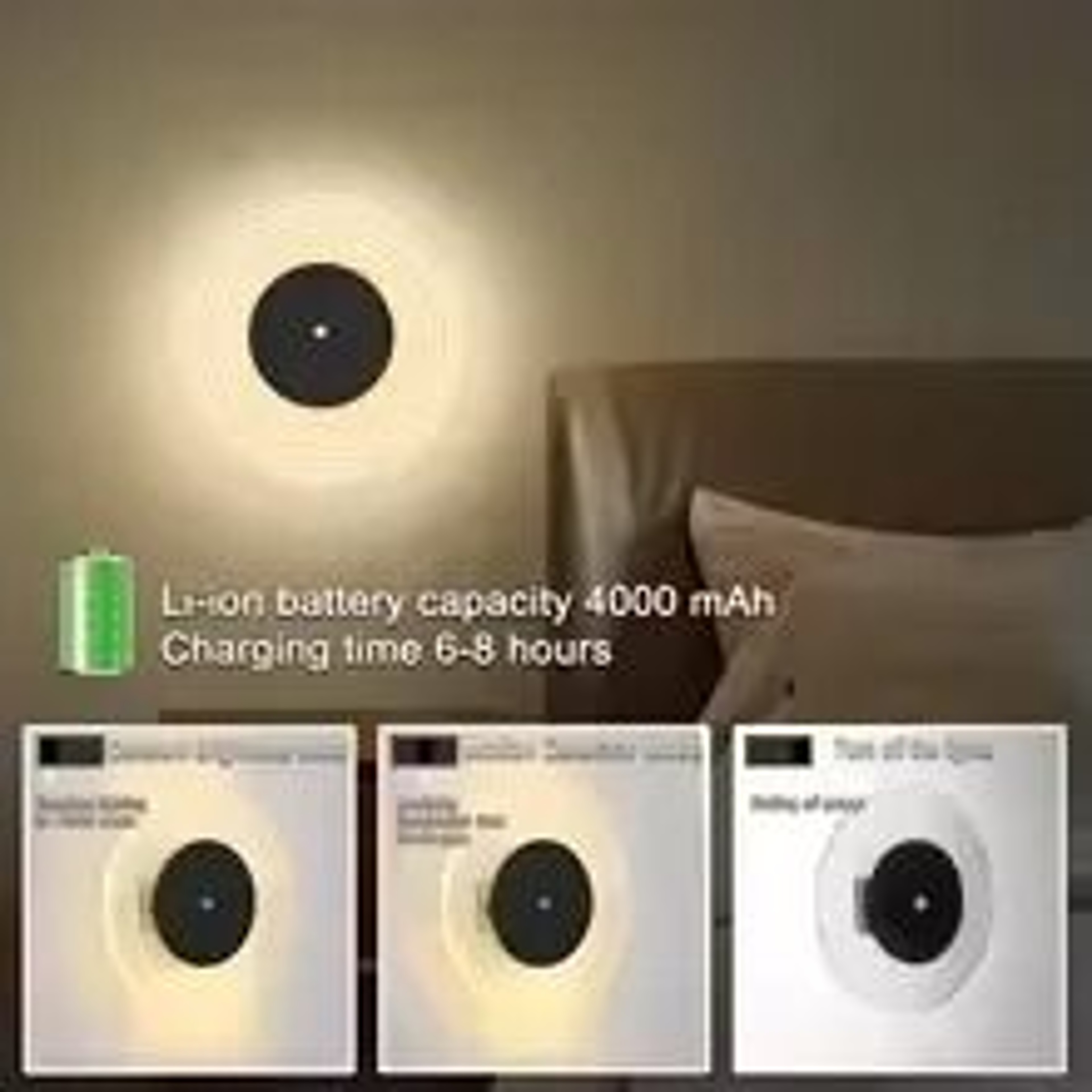 Rechargeable Motion Sensor Wall Light For Effortless Indoor Nighttime Illumination 1