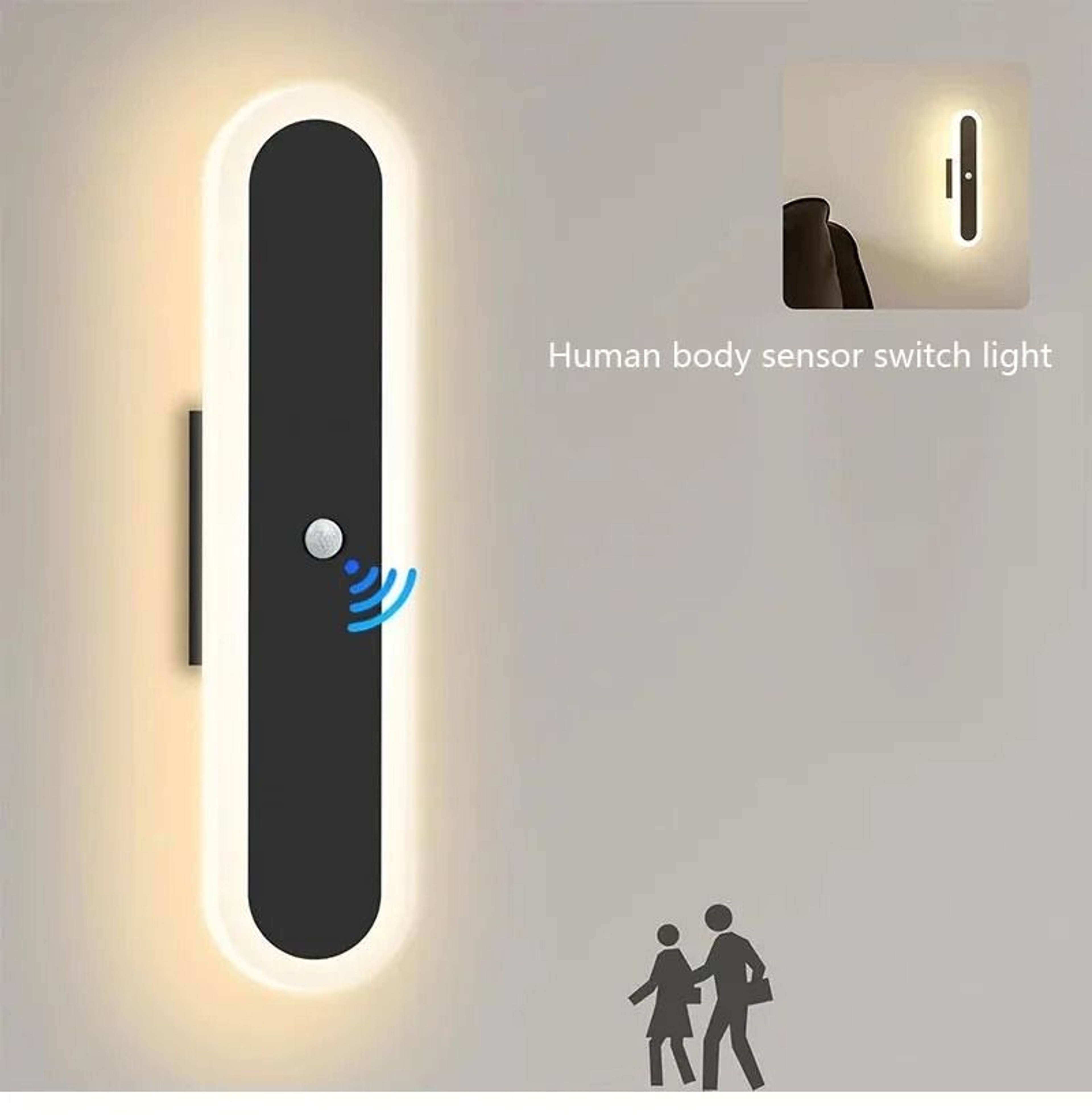 Rechargeable Motion Sensor Wall Light For Effortless Indoor Nighttime Illumination 7