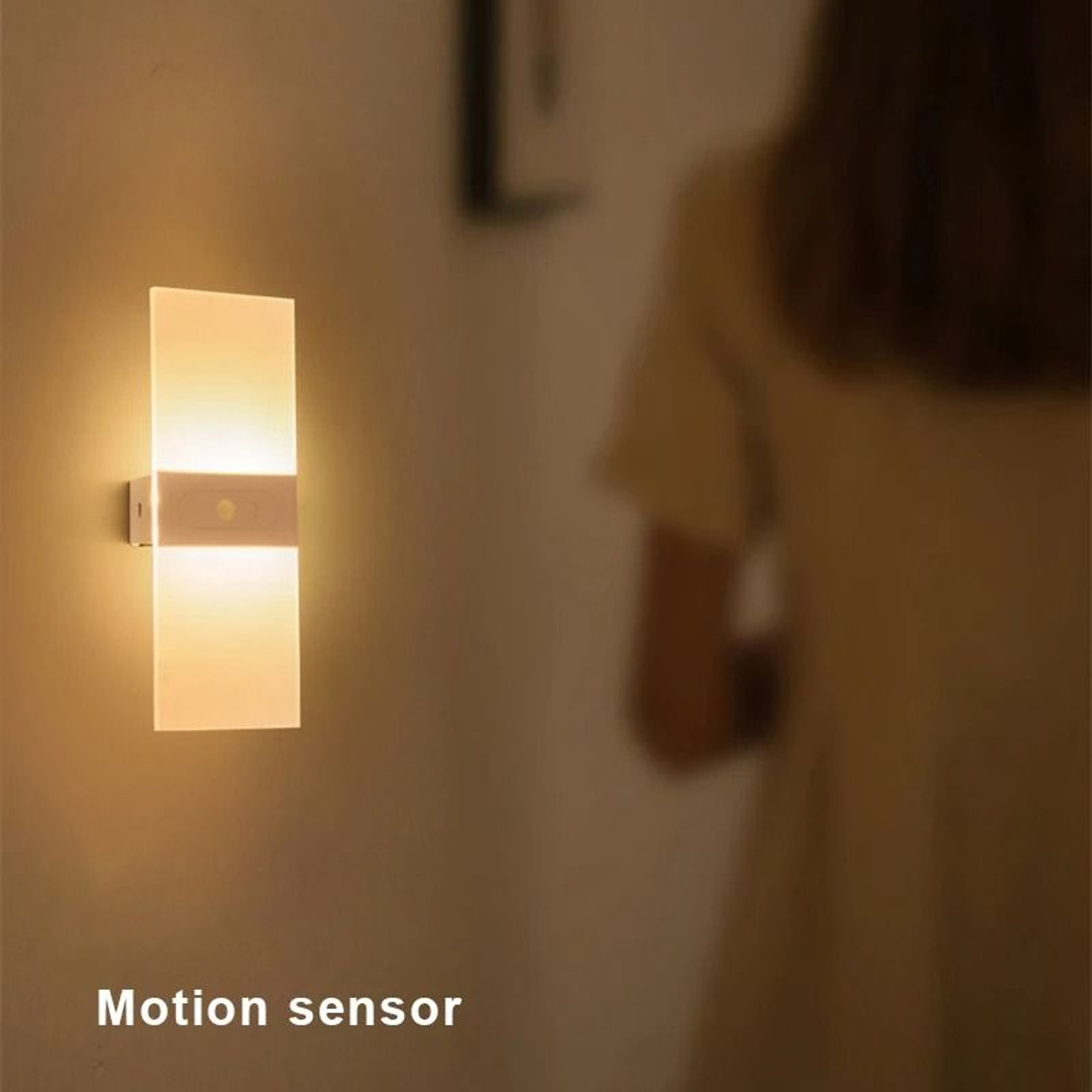 USB Rechargeable Motion Sensor LED Wall Lamp 8