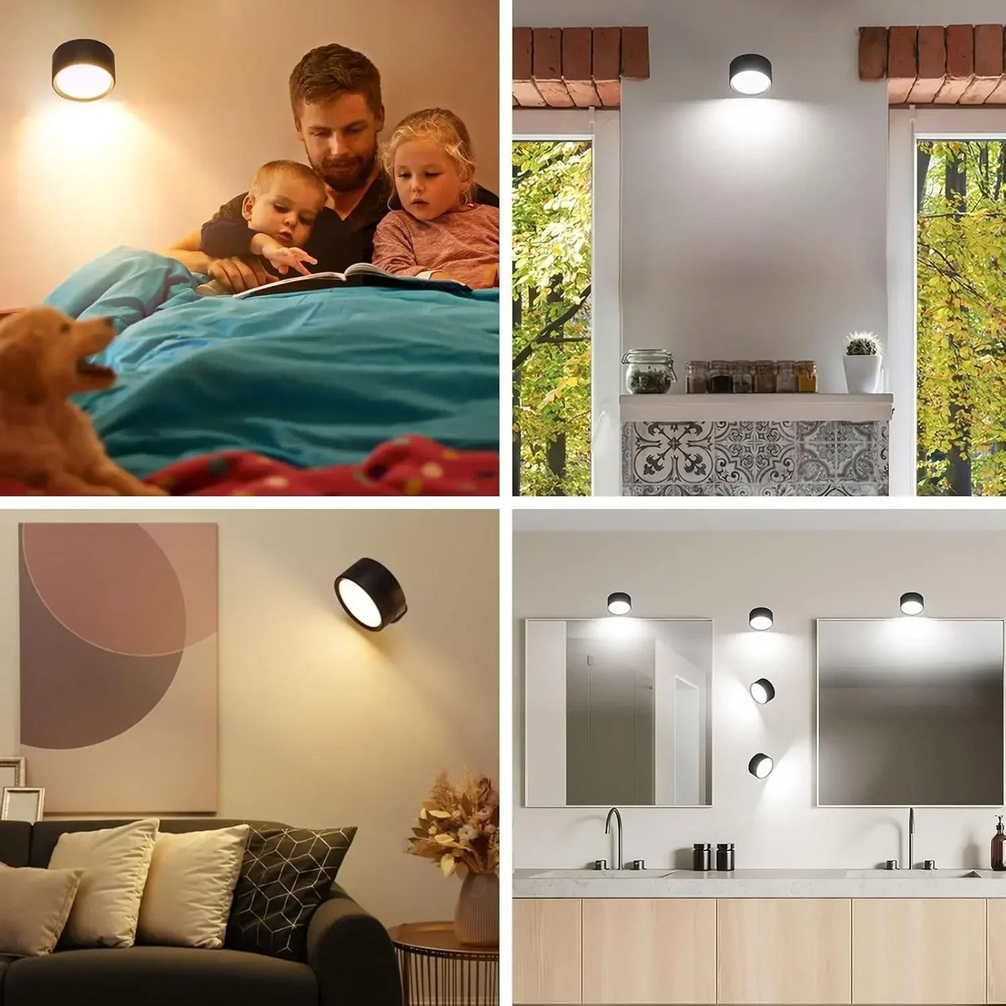 Magnetic Rechargeable LED Wall Sconce With Remote Control 0