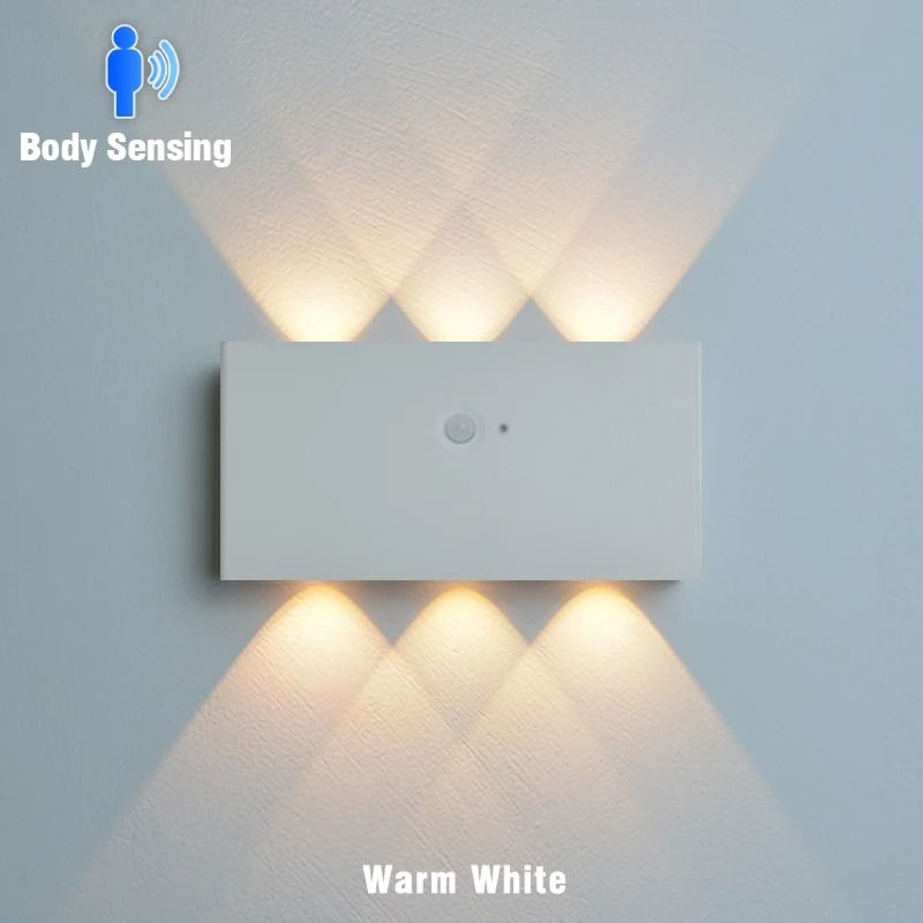 5200mAh Rechargeable Motion Sensor LED Wall Sconce 1