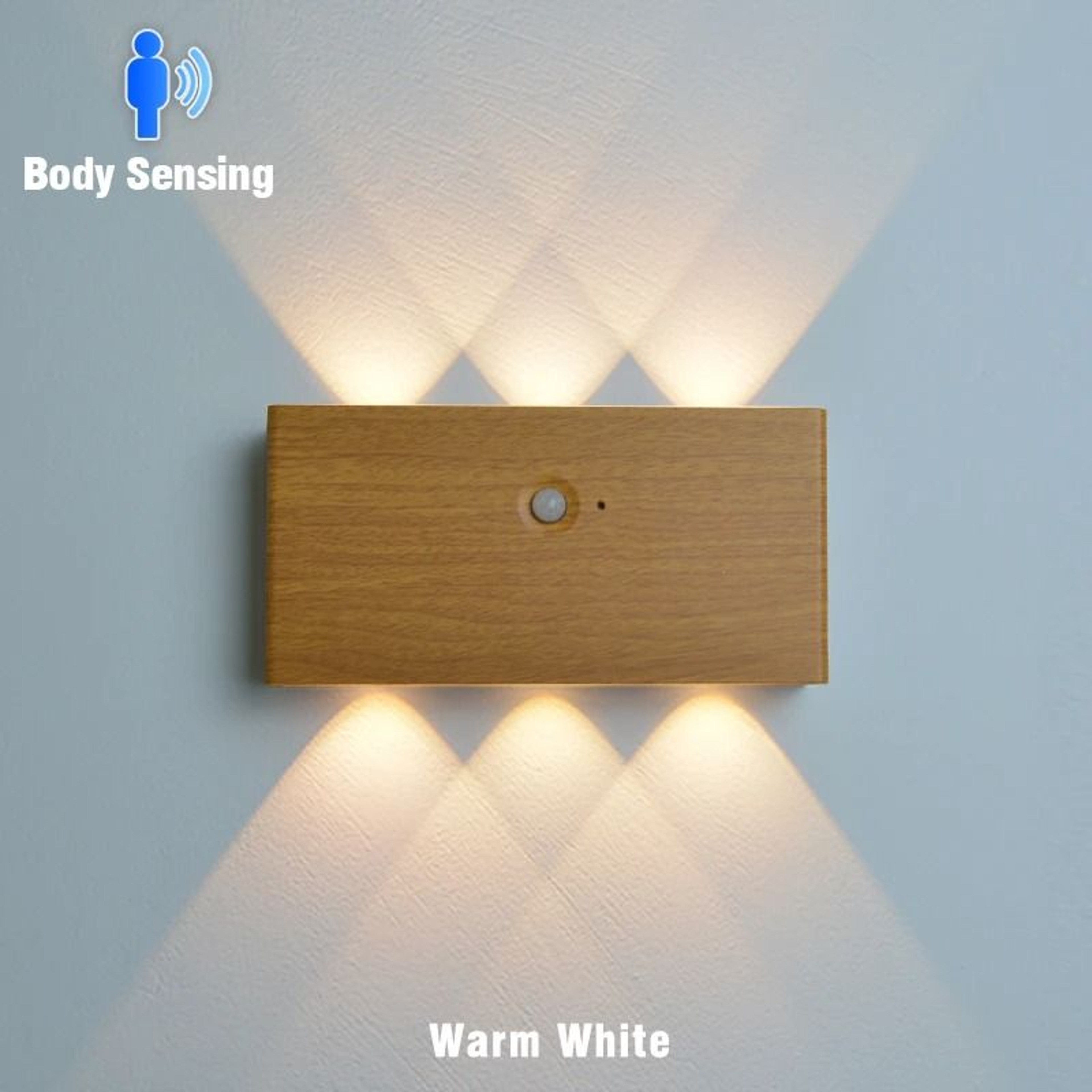 5200mAh Rechargeable Motion Sensor LED Wall Sconce 3