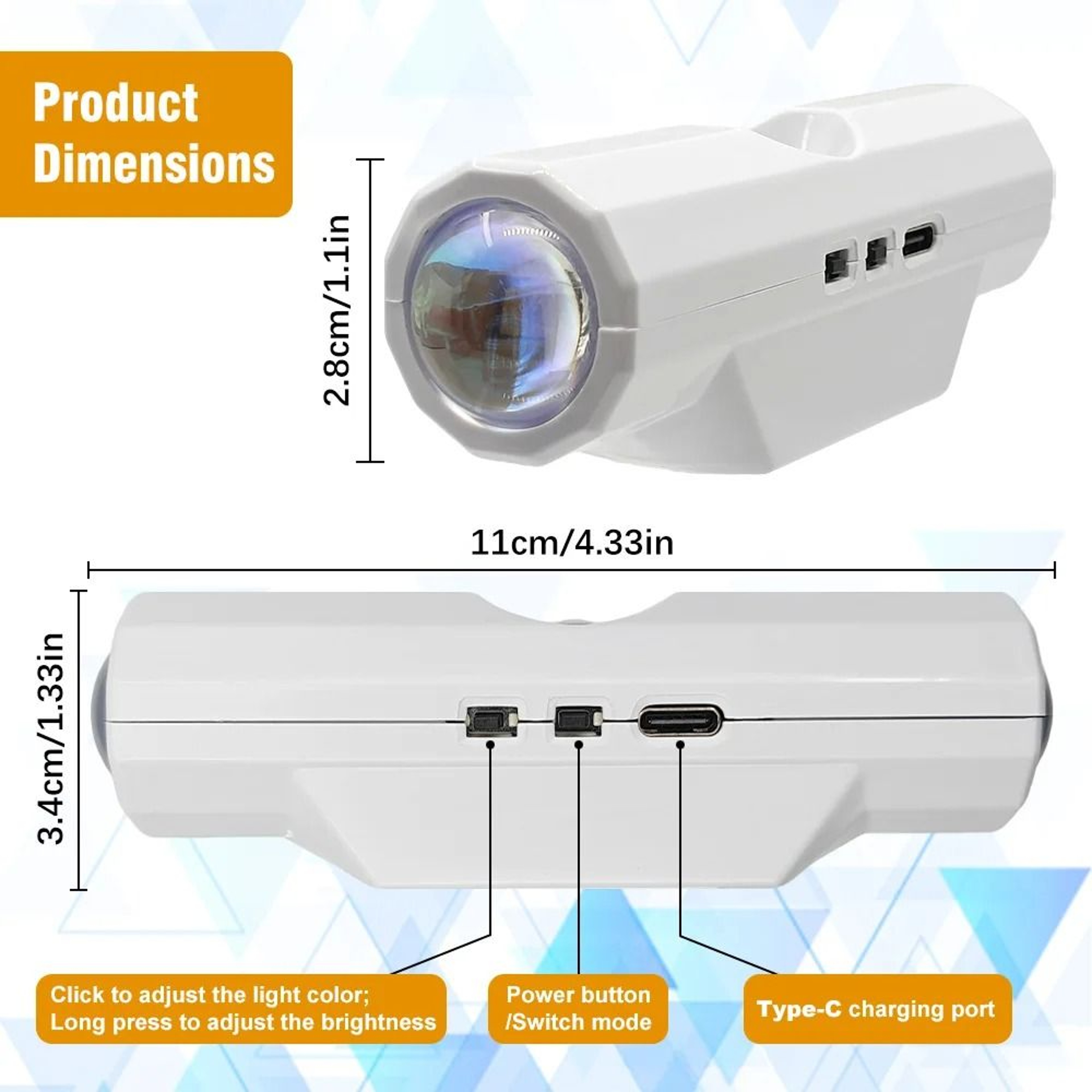 Adjustable Rechargeable Motion Sensor Wall Light 7